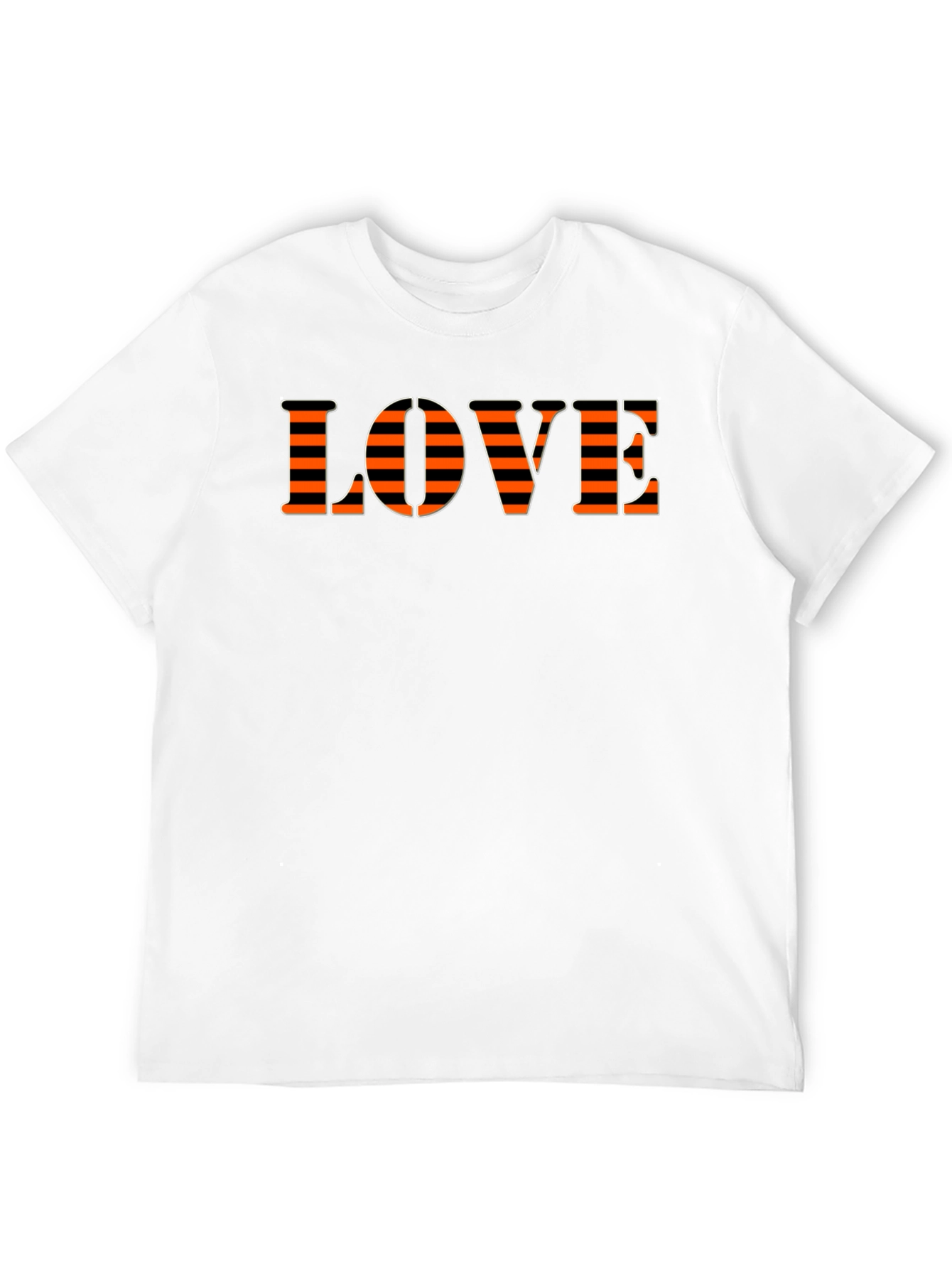 Black Love Striped Graphic T-Shirt view 12