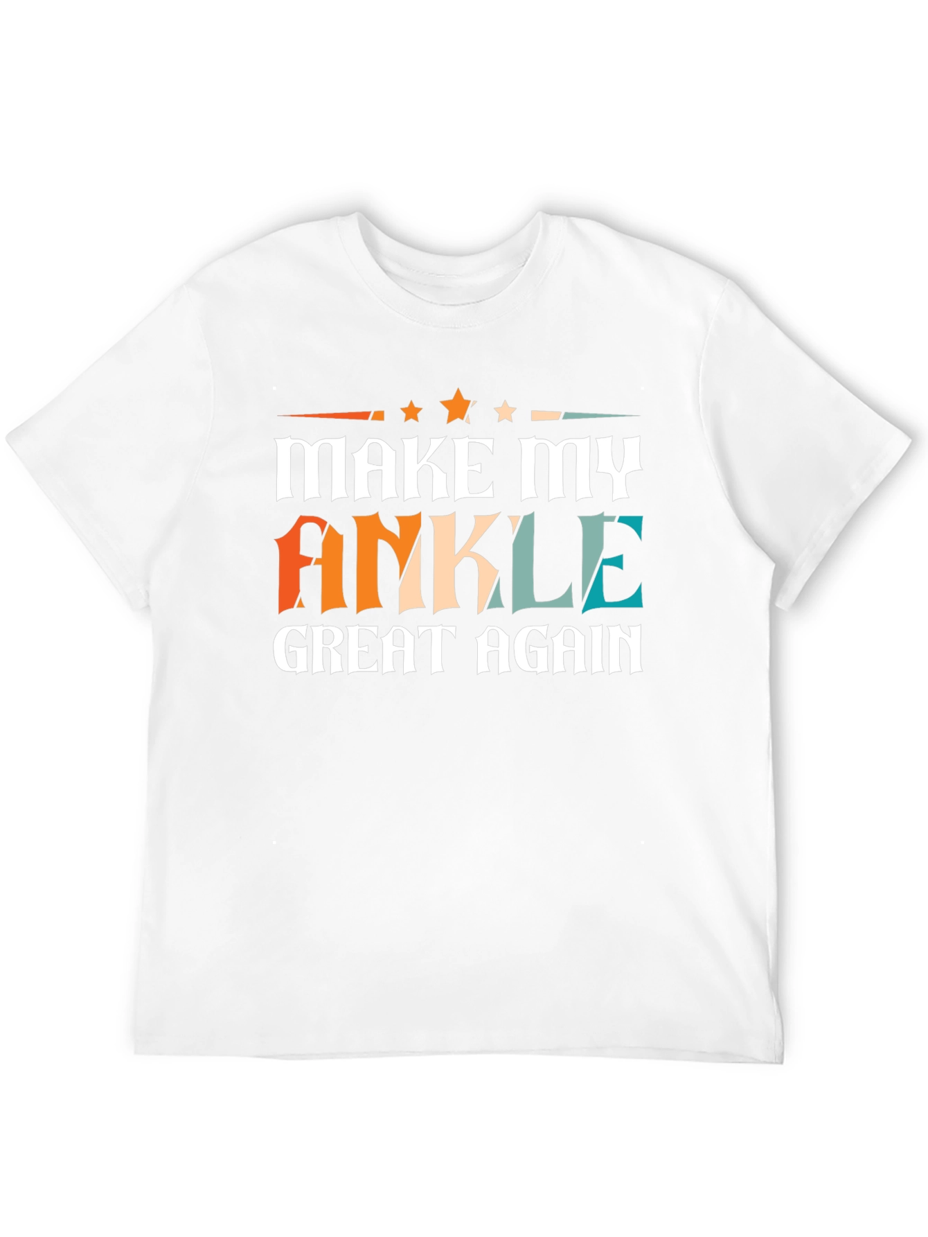 Black Make My Ankle Great Again T-Shirt view 12
