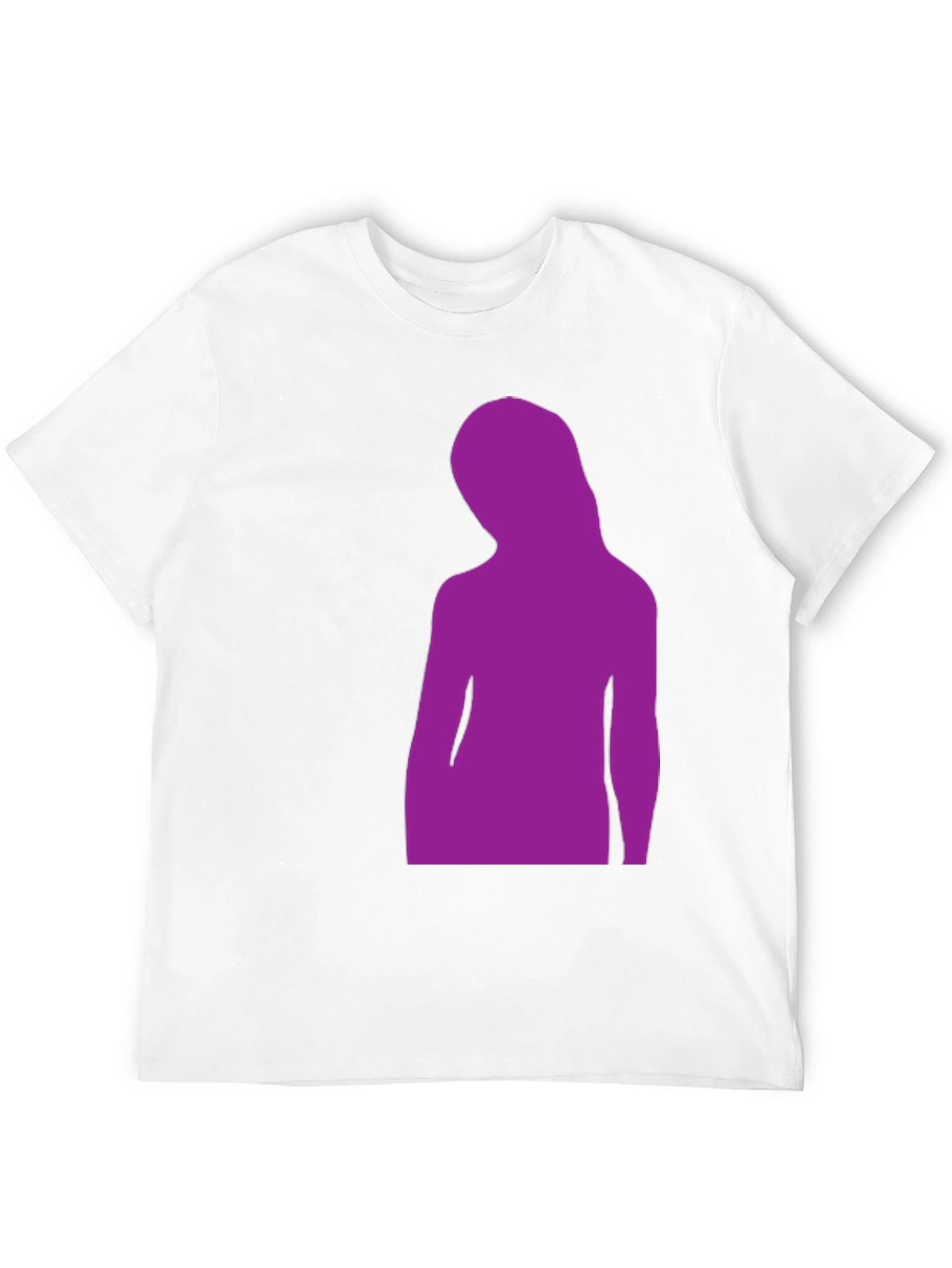 Black Purple Silhouette Graphic Black T-Shirt view 12