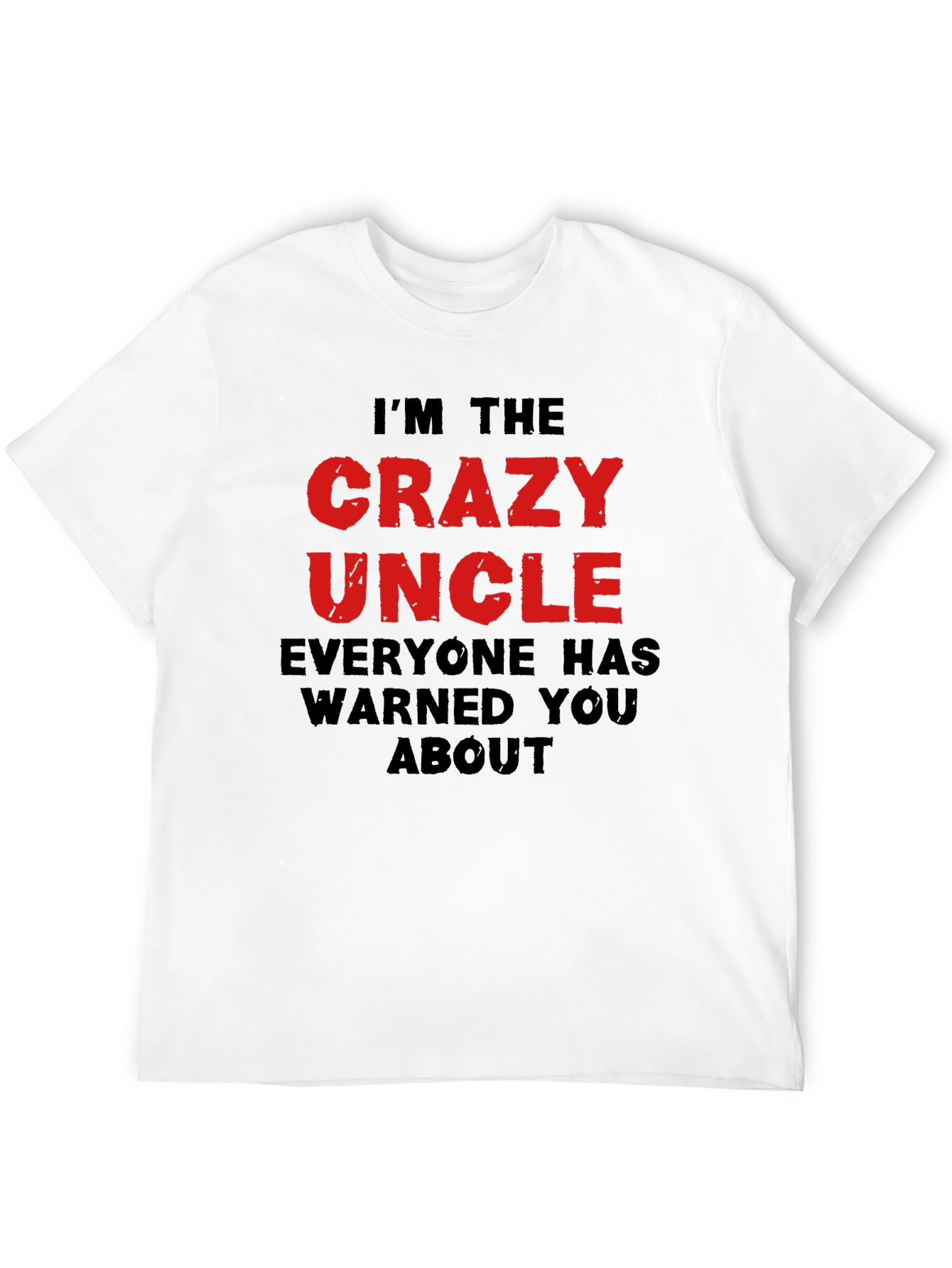 Black Crazy Uncle Graphic T-Shirt view 12