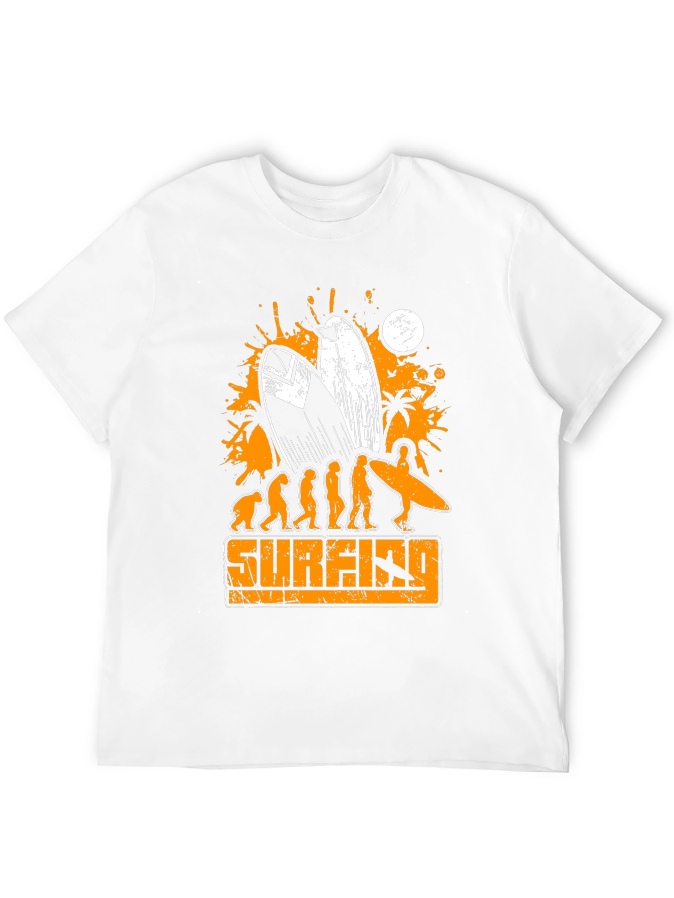 Black Surfing Evolution Graphic T-Shirt - Mens Black Tee view 12