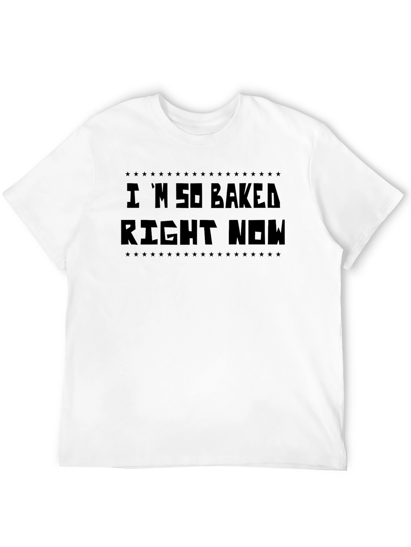 Black I'm So Baked Right Now Graphic Tee - Men's Black T-Shirt view 12