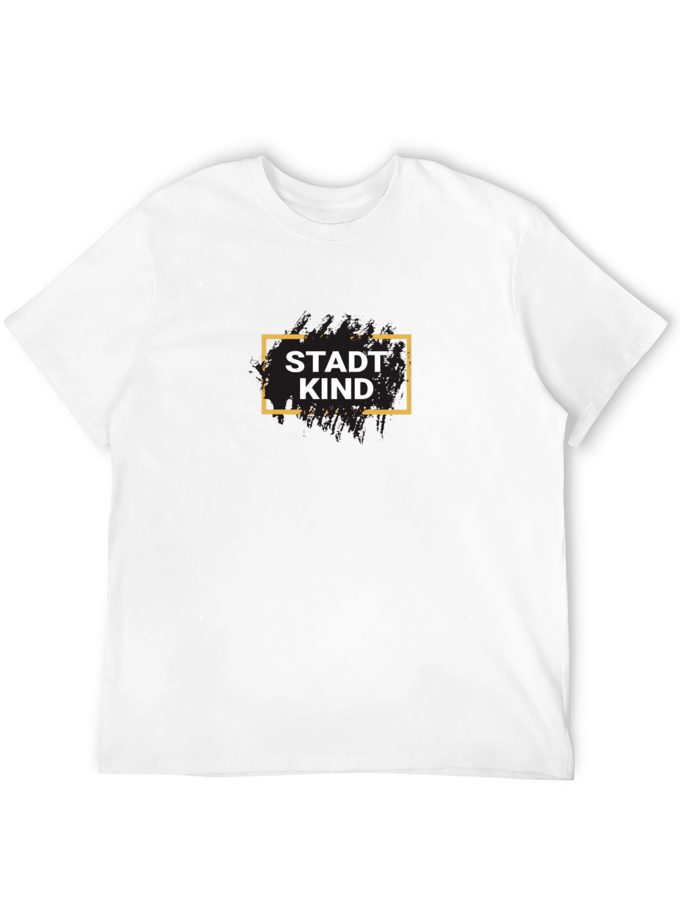 Black Stadt Kind Graphic Tee - Black Cotton T-Shirt view 12