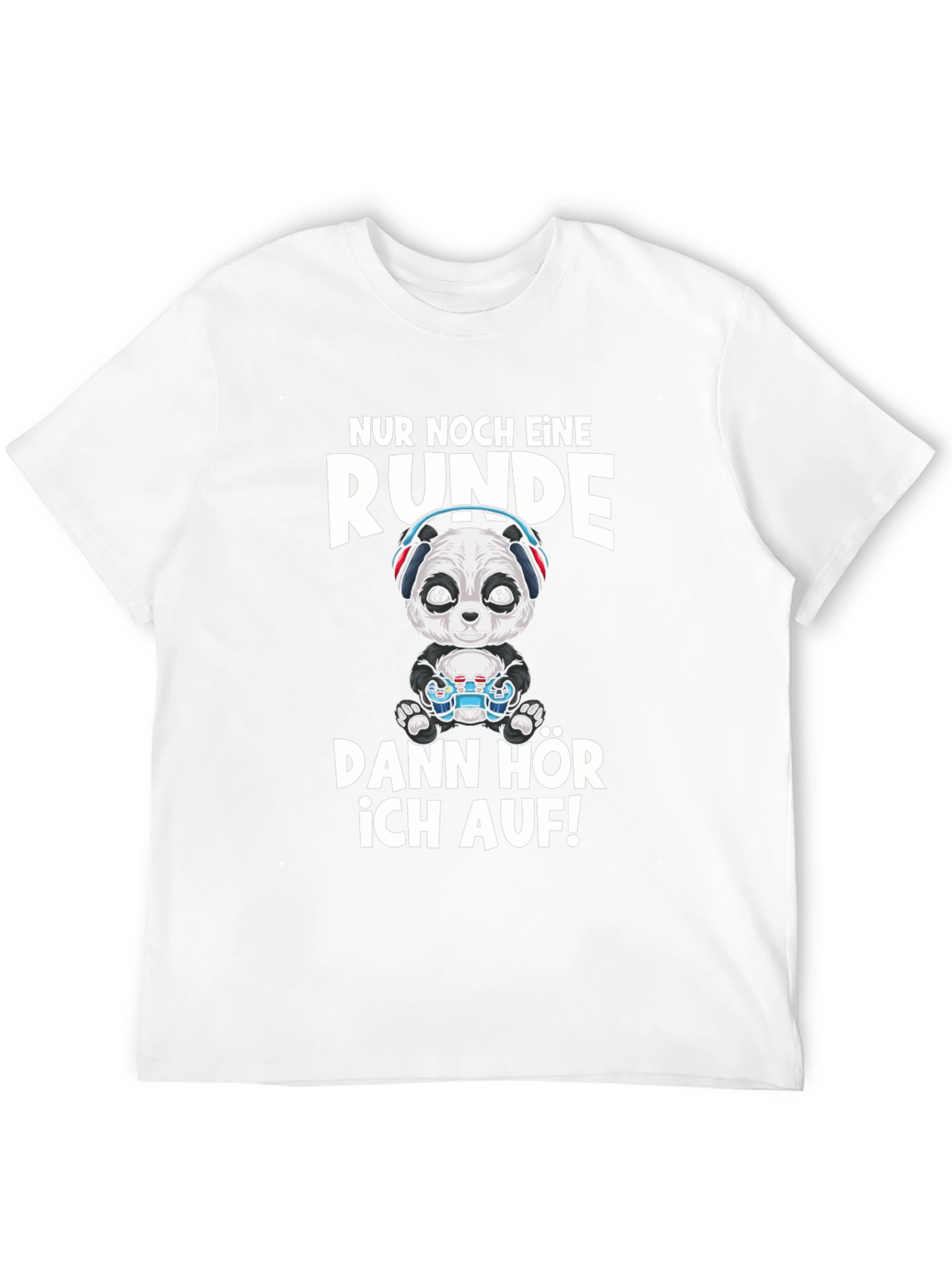 Black Gamer Panda T-Shirt - Just One More Round! view 12