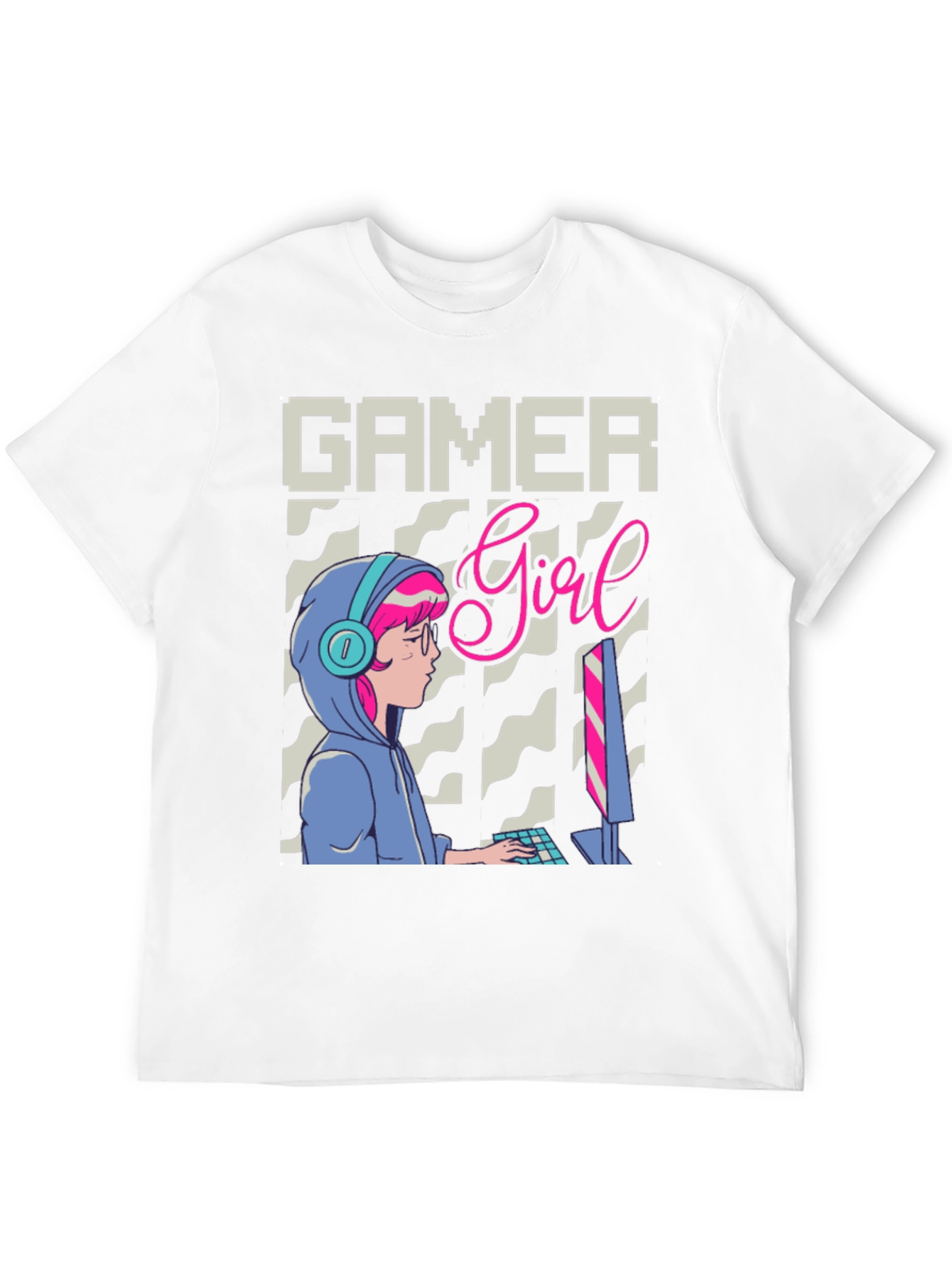 Black Gamer Girl Graphic Tee - Stylish Gaming Apparel view 12