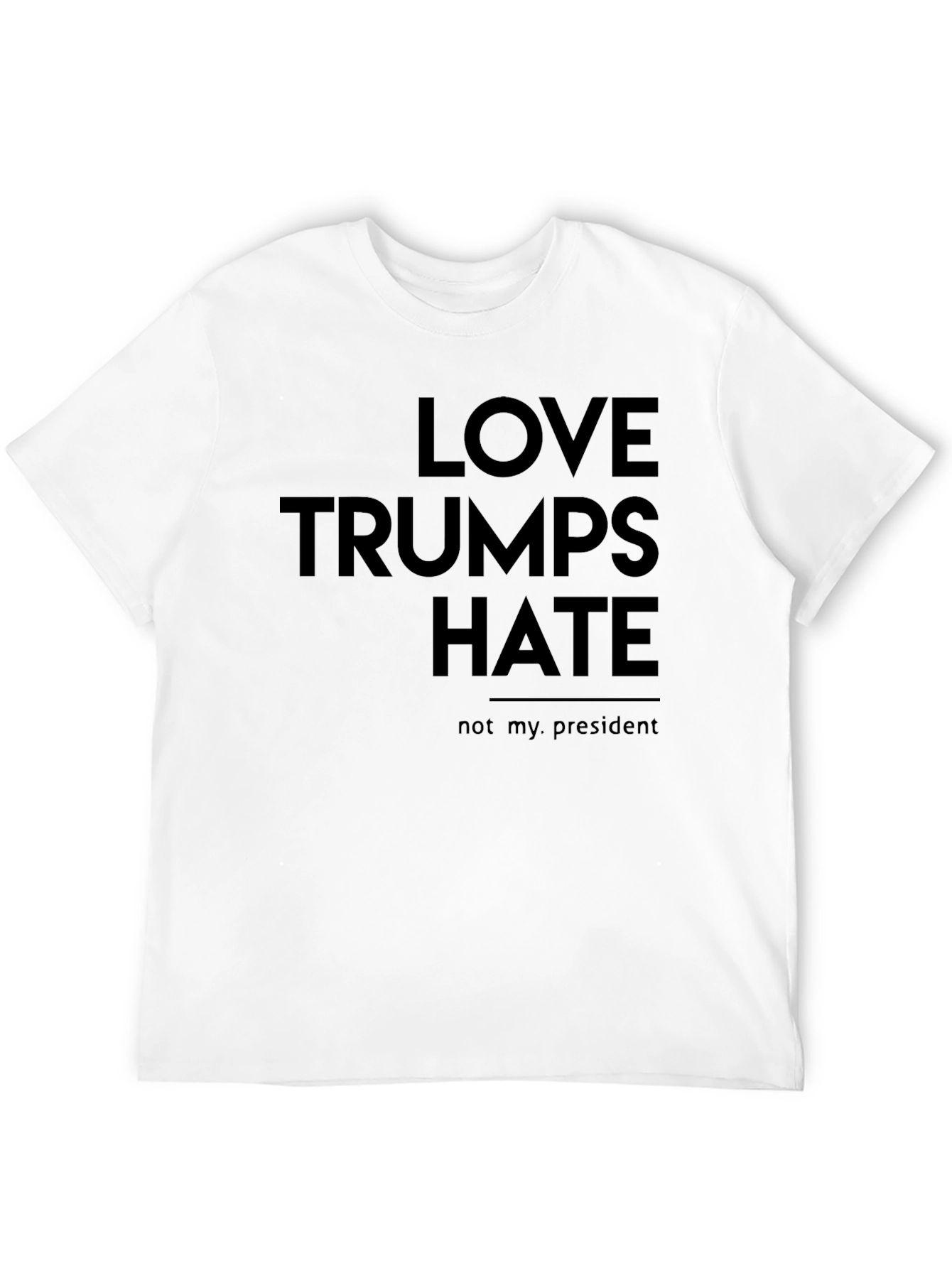 Black Love Trumps Hate Graphic Tee - Protest T-Shirt view 12