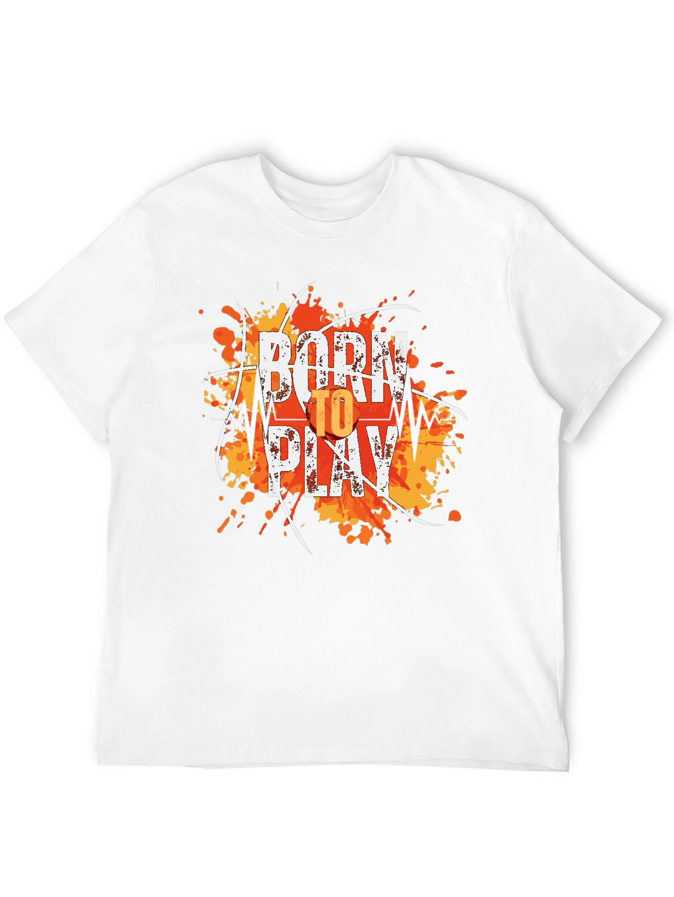 Black Born to Play Graphic T-Shirt - Stylish and Comfortable view 12