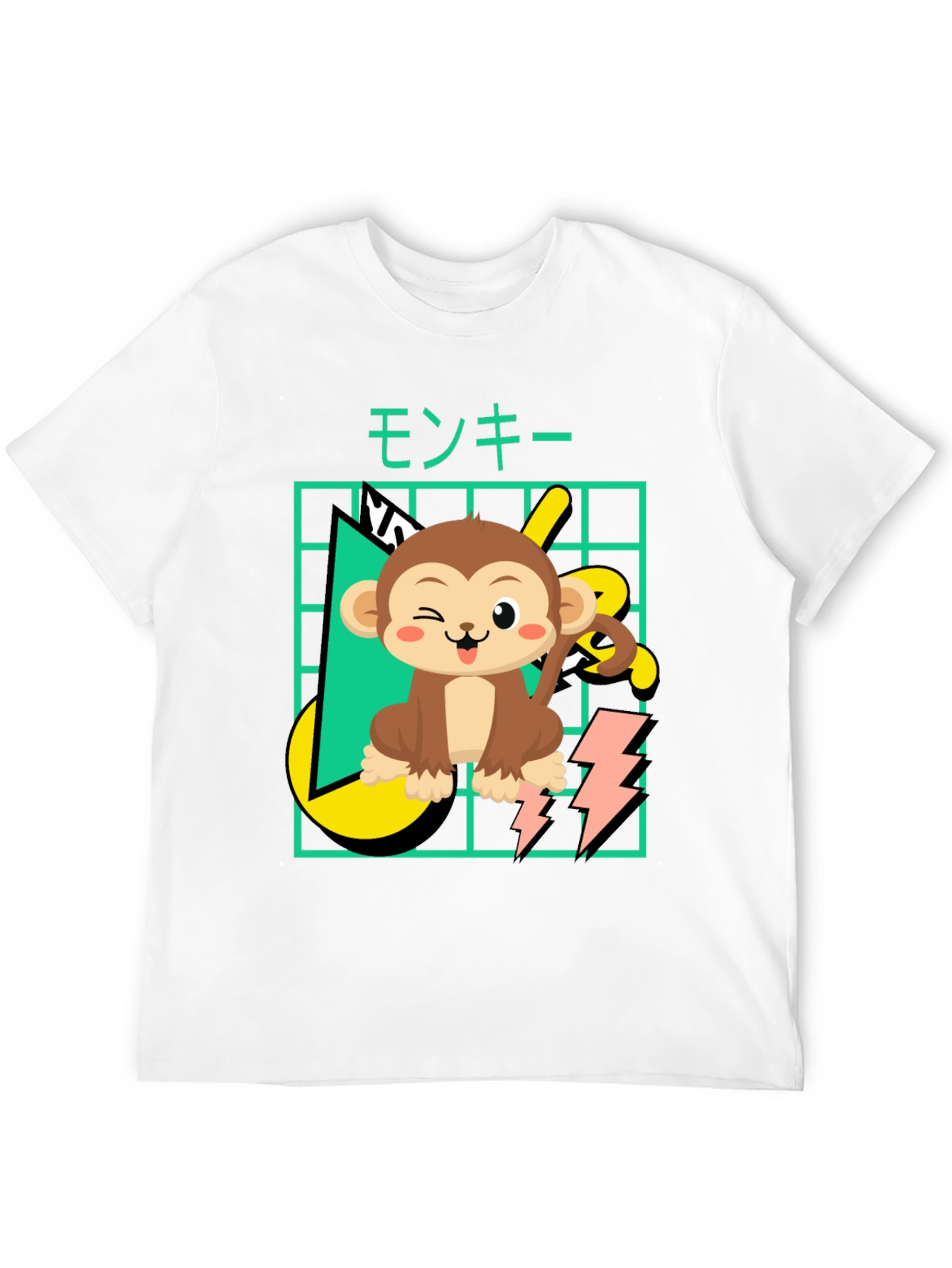 Black Cartoon Monkey Graphic Tee view 12