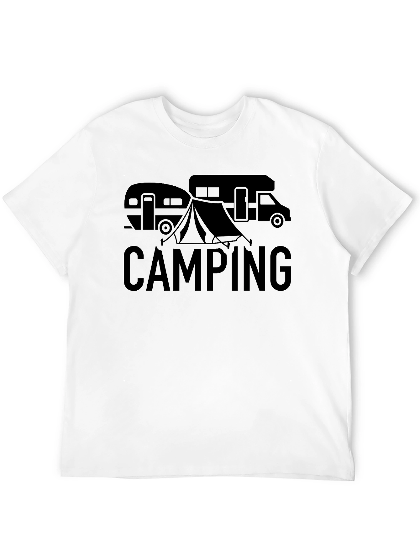 Black Camping Adventure T-Shirt view 12