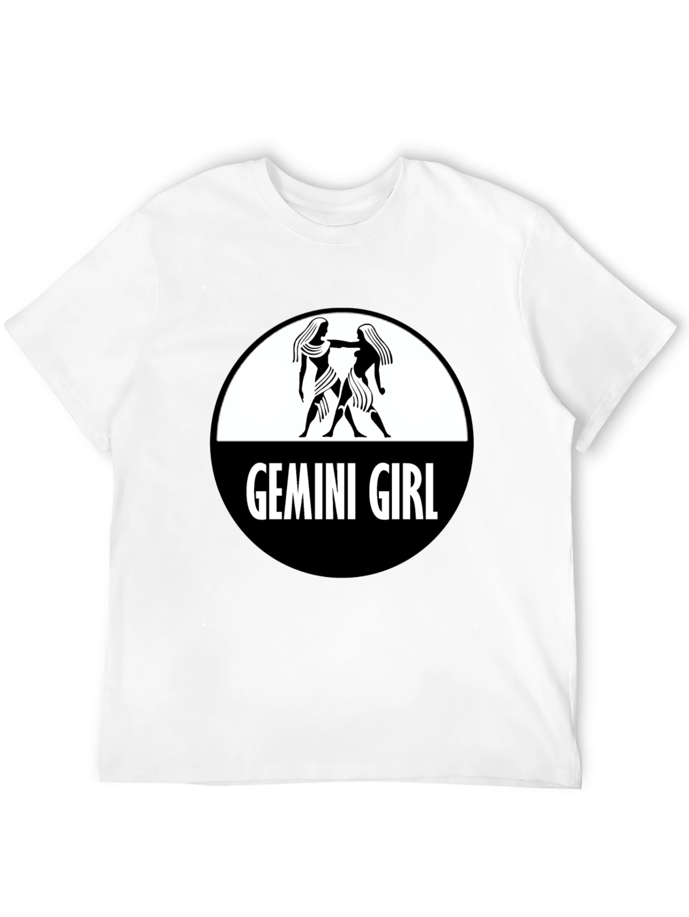 Black Gemini Girl Graphic Tee - Black T-Shirt view 12