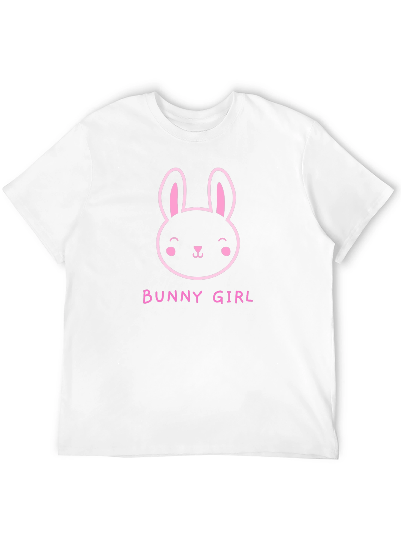 Black Bunny Girl Graphic Tee - Black Cotton T-Shirt view 12
