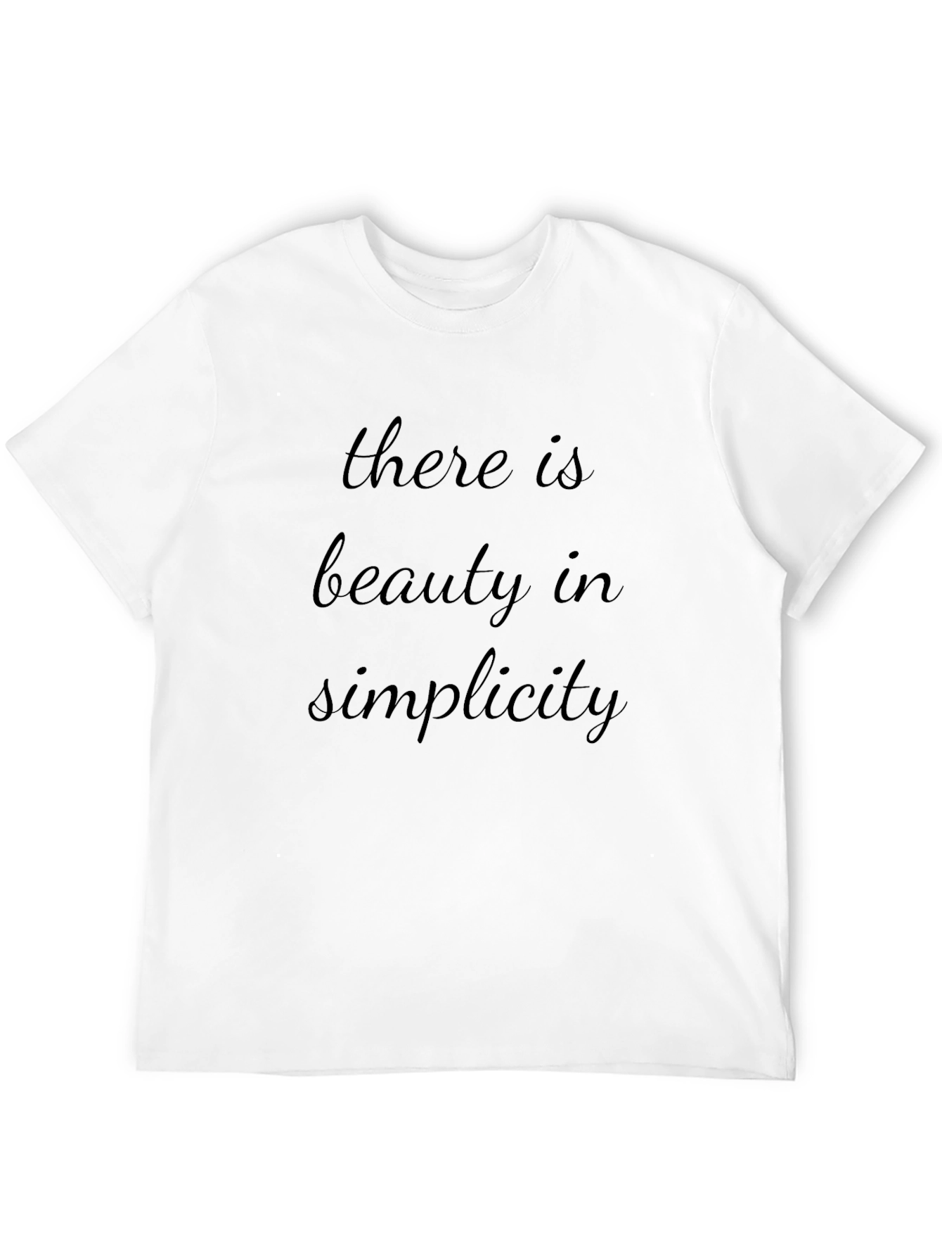 Beauty in Simplicity Black Graphic Tee - 12