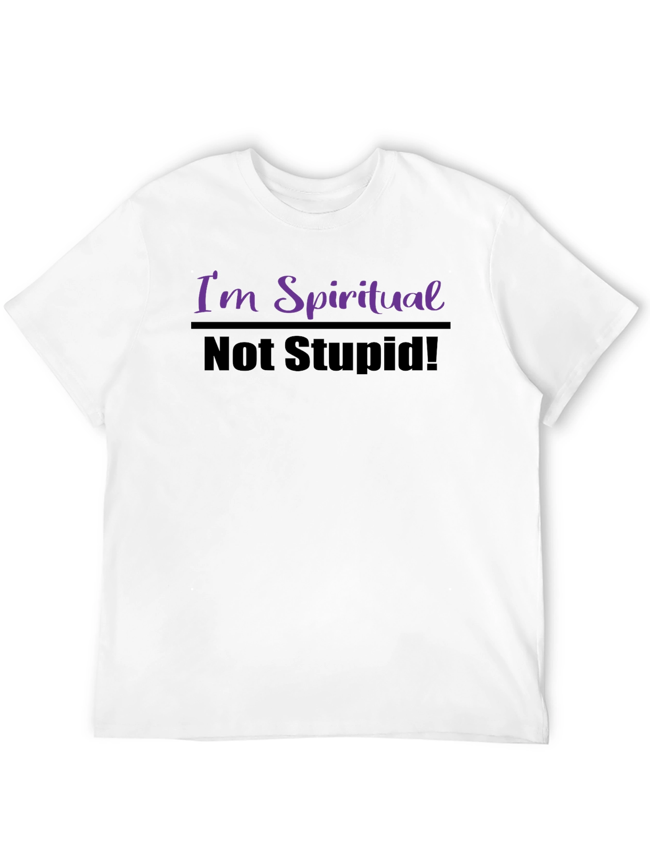 Black Spiritual But Not Stupid Graphic T-Shirt view 12