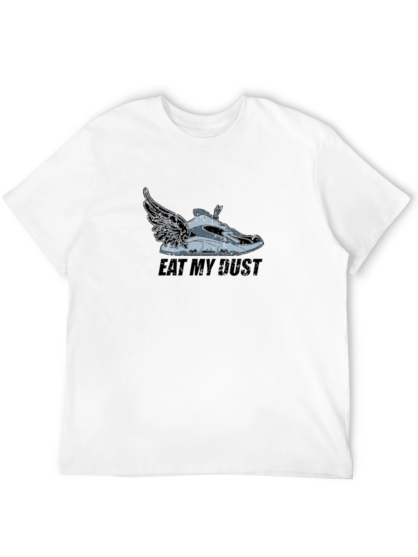 Black Eat My Dust Sneaker Graphic Tee - Black view 12