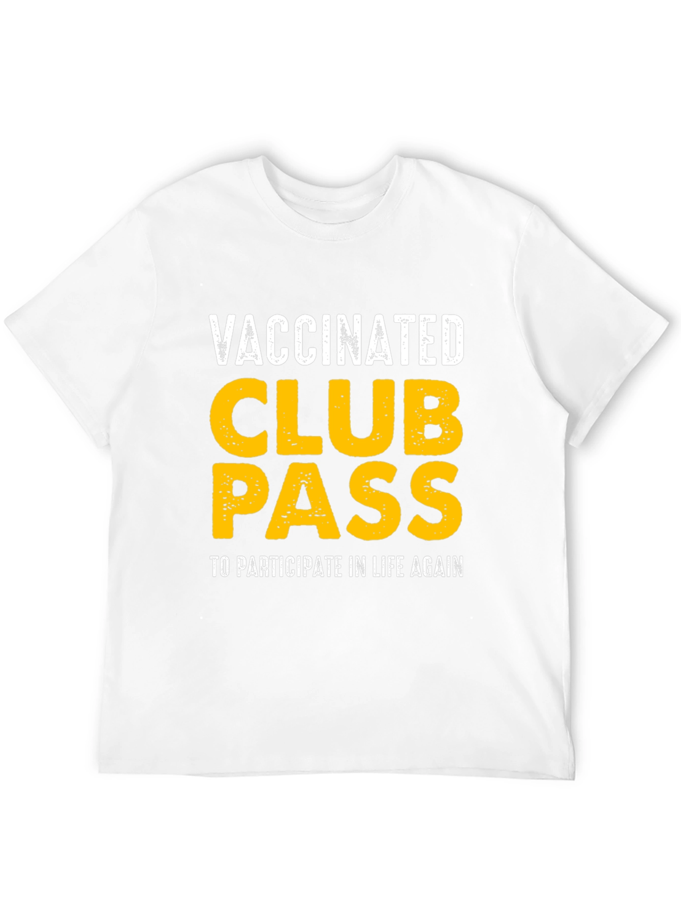 Black Vaccinated Club Pass Black T-Shirt view 12