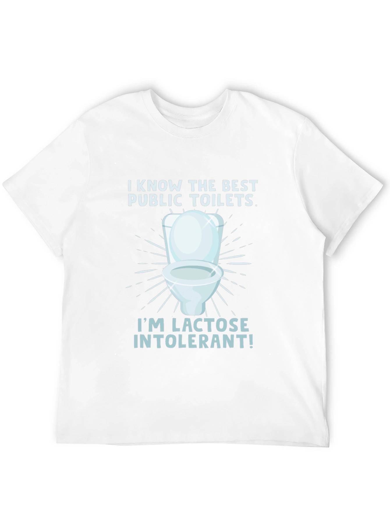 Black Lactose Intolerant Toilet Humor Tee view 12