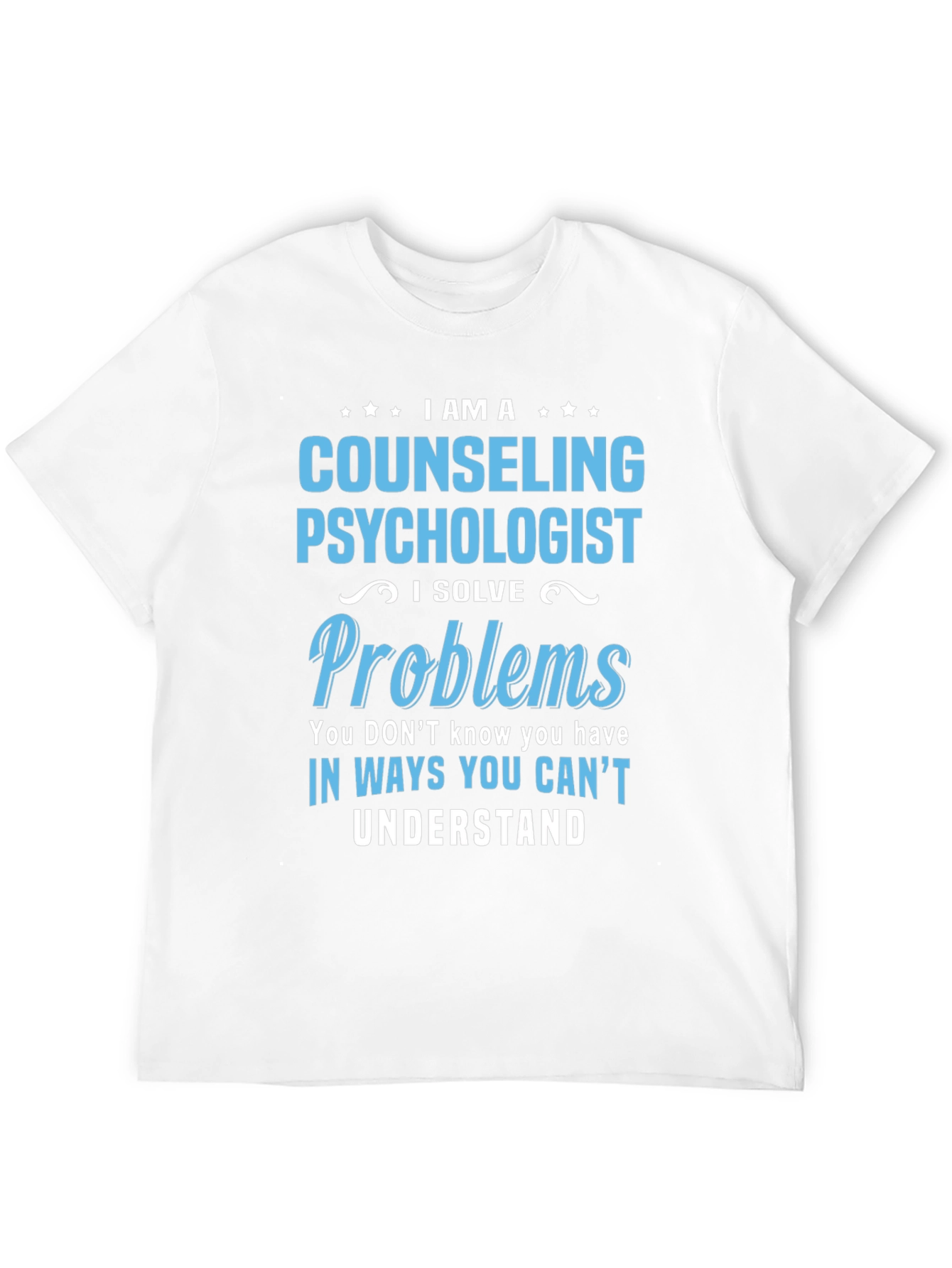Black Counseling Psychologist T-Shirt - I Solve Problems view 12
