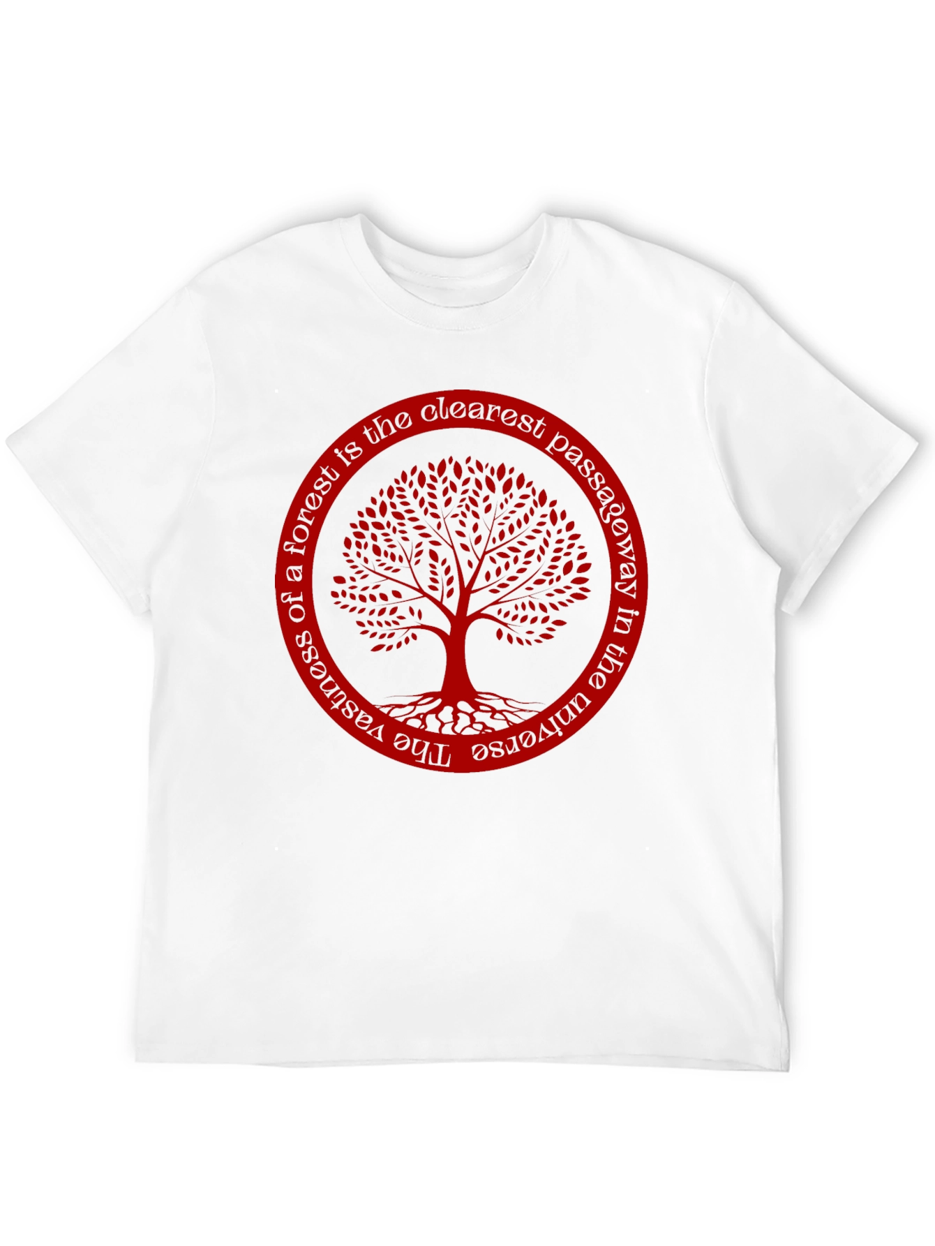 Black Tree of Life T-Shirt - Forest Passageway Tee view 12