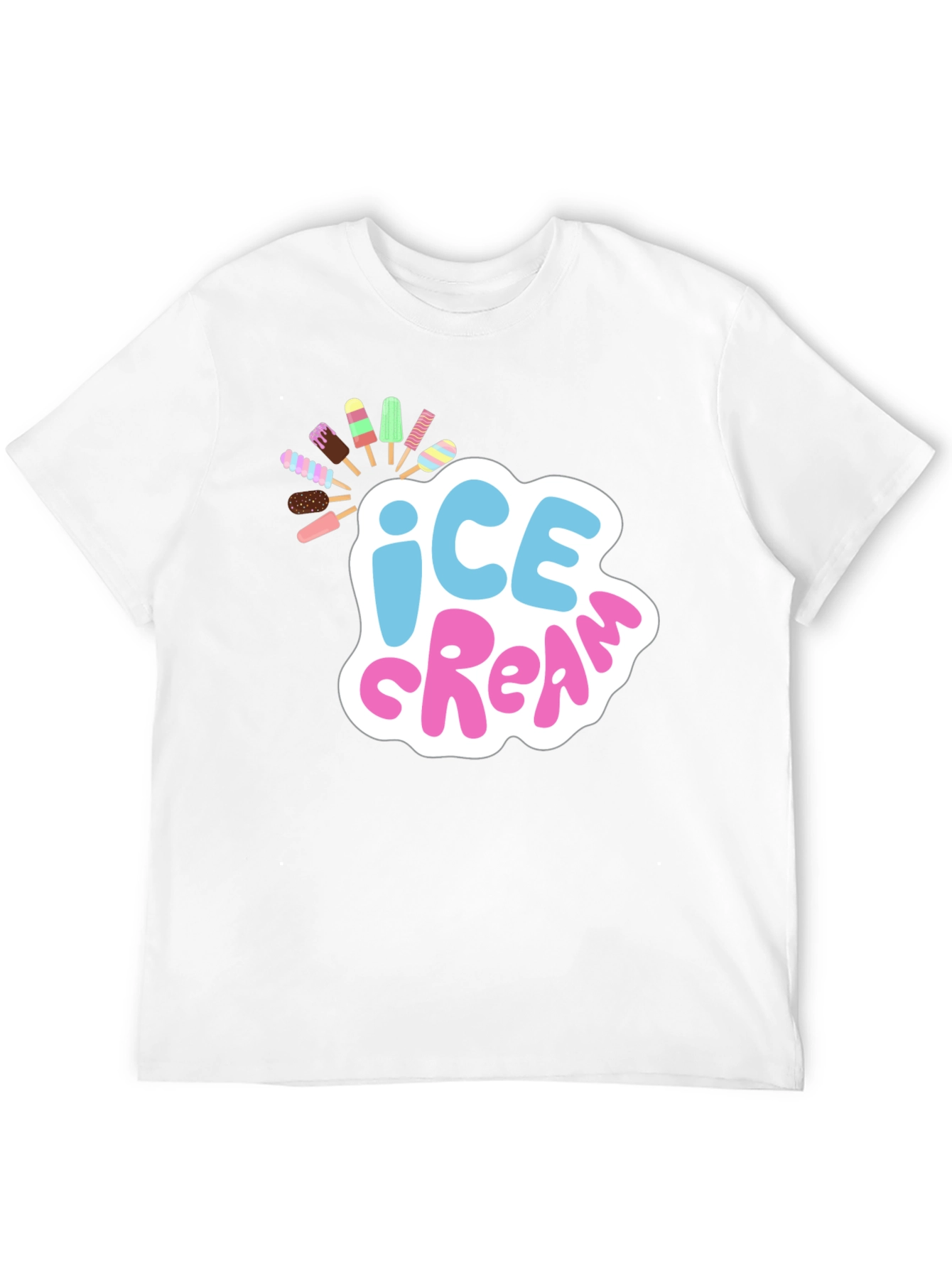 Black Ice Cream Graphic T-Shirt - Fun Summer Style view 12