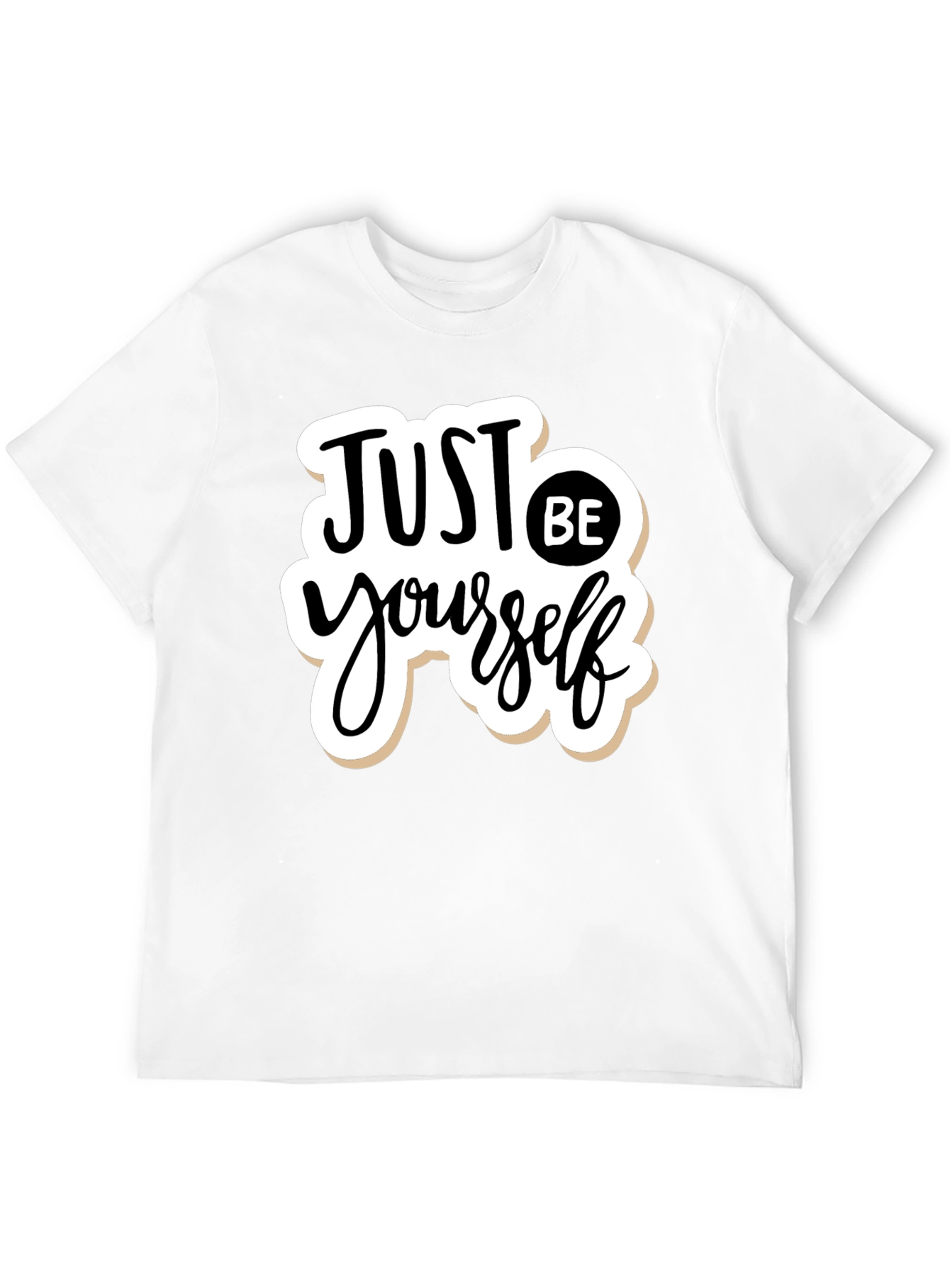 Black Just Be Yourself Graphic T-Shirt - Black view 12