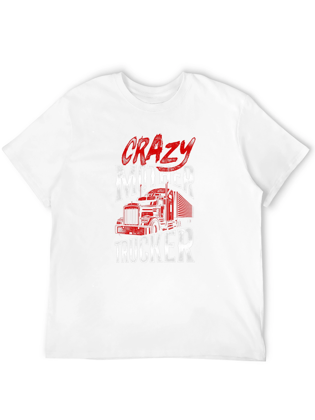 Black Crazy Mother Trucker Graphic Tee view 12