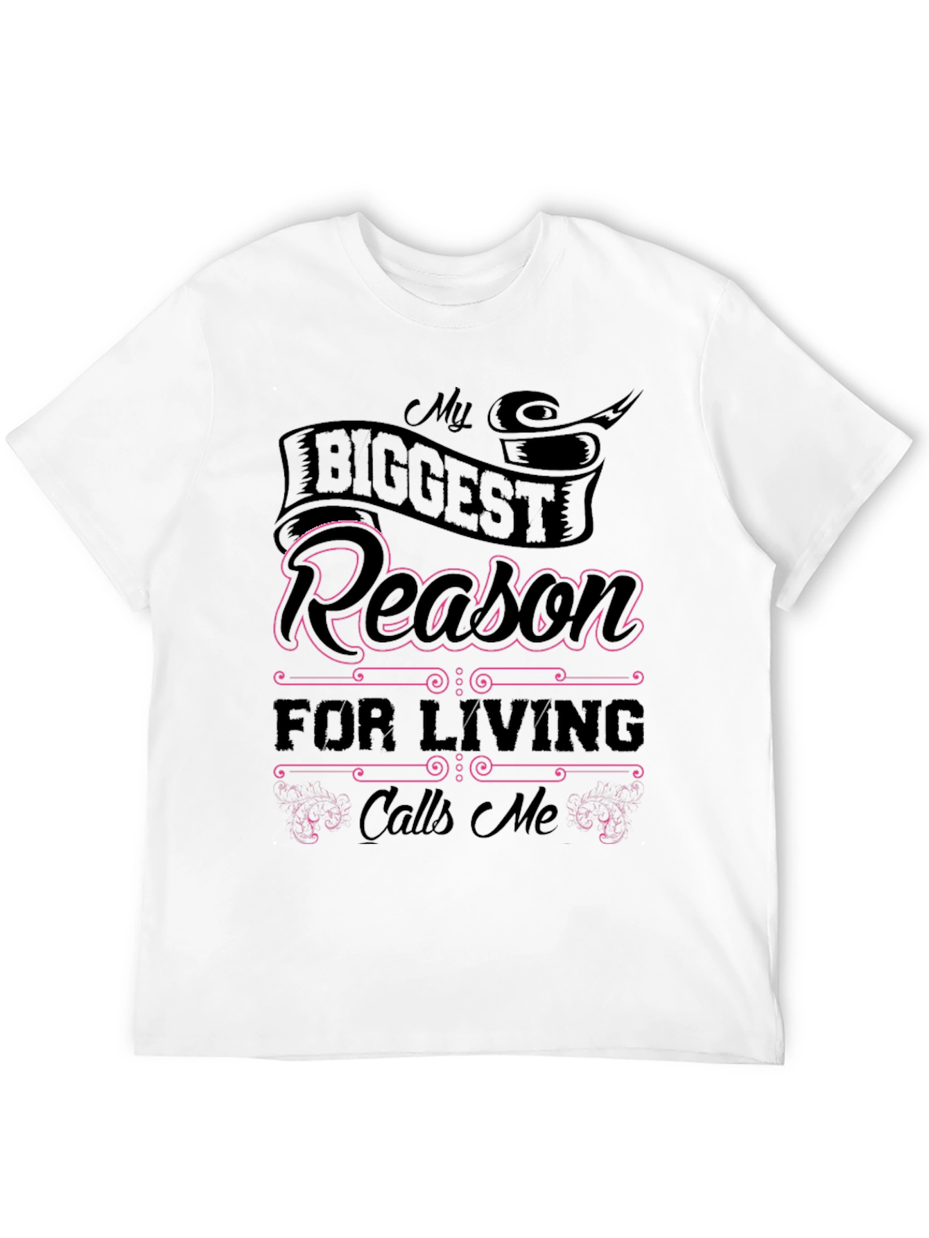 Black My Biggest Reason T-Shirt view 12
