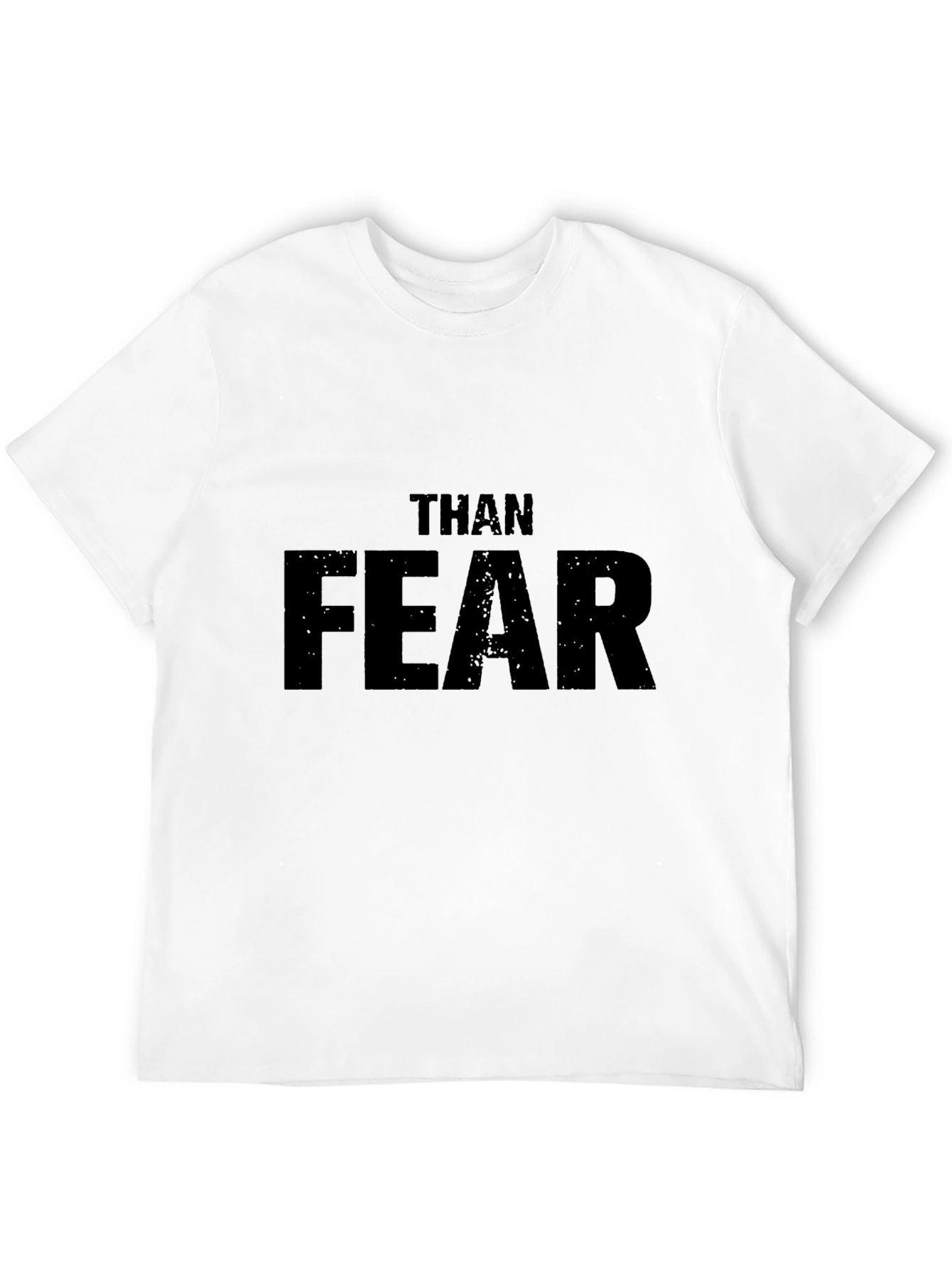 Black Than Fear Graphic Tee - Motivational Men's T-Shirt view 12