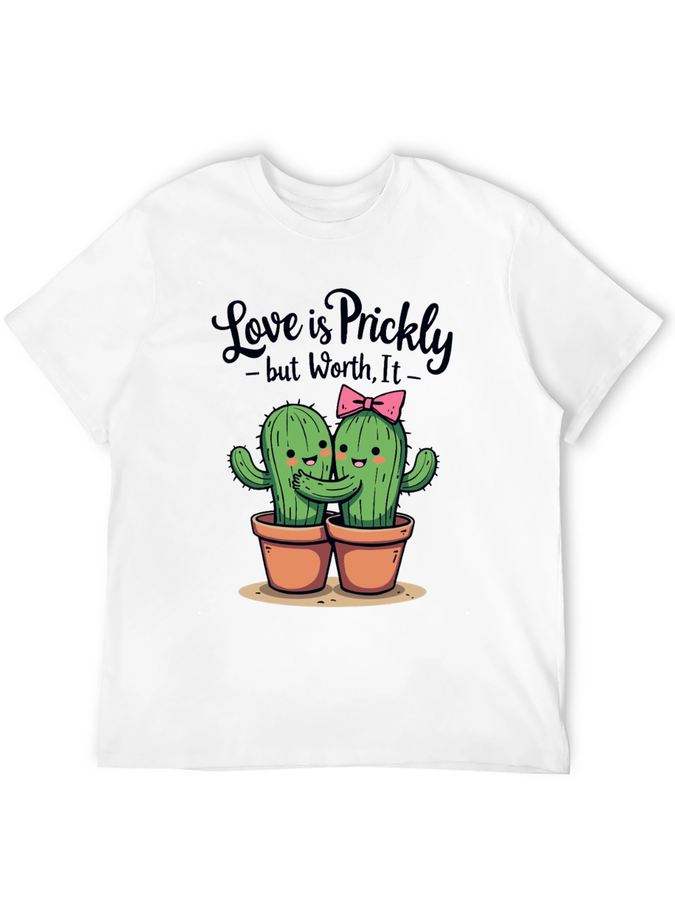 Black Love is Prickly T-Shirt - Cute Cactus Design view 12