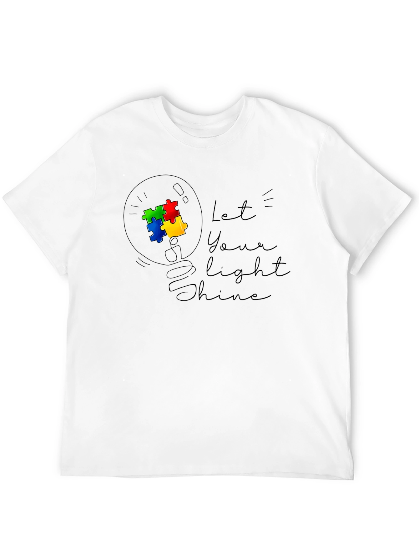 Autism Awareness T-Shirt - Let Your Light Shine - 12