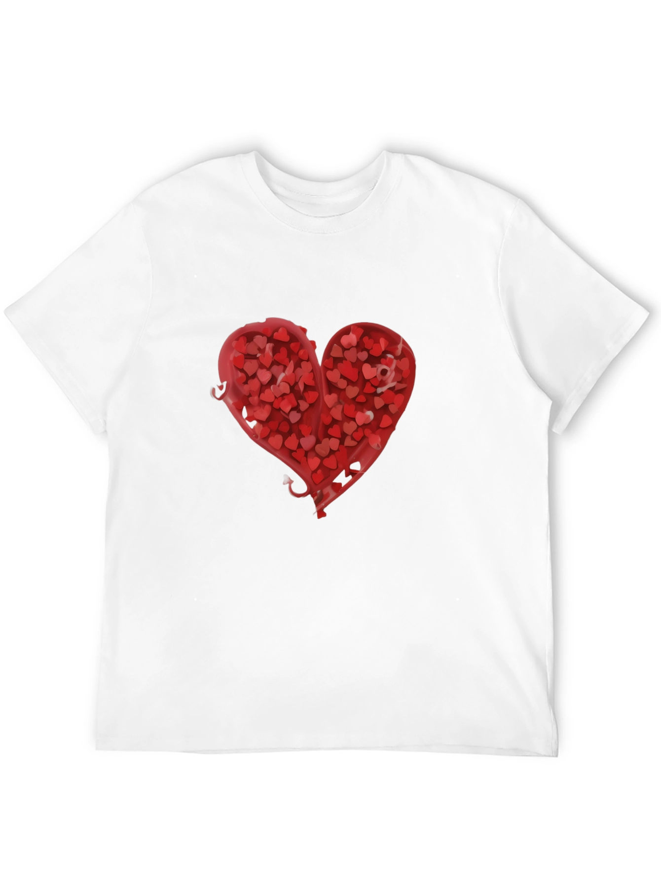 Black Heart Full of Hearts Graphic T-Shirt view 12