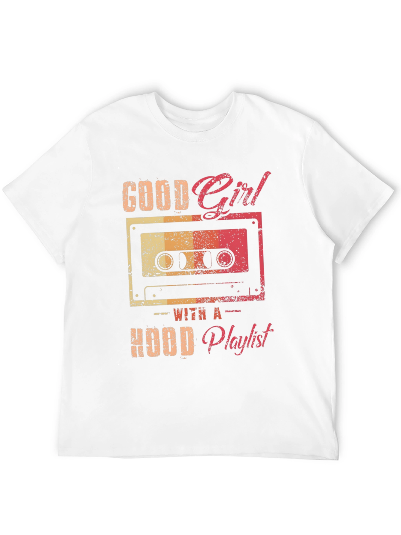 Black Good Girl Hood Playlist Graphic Tee view 12