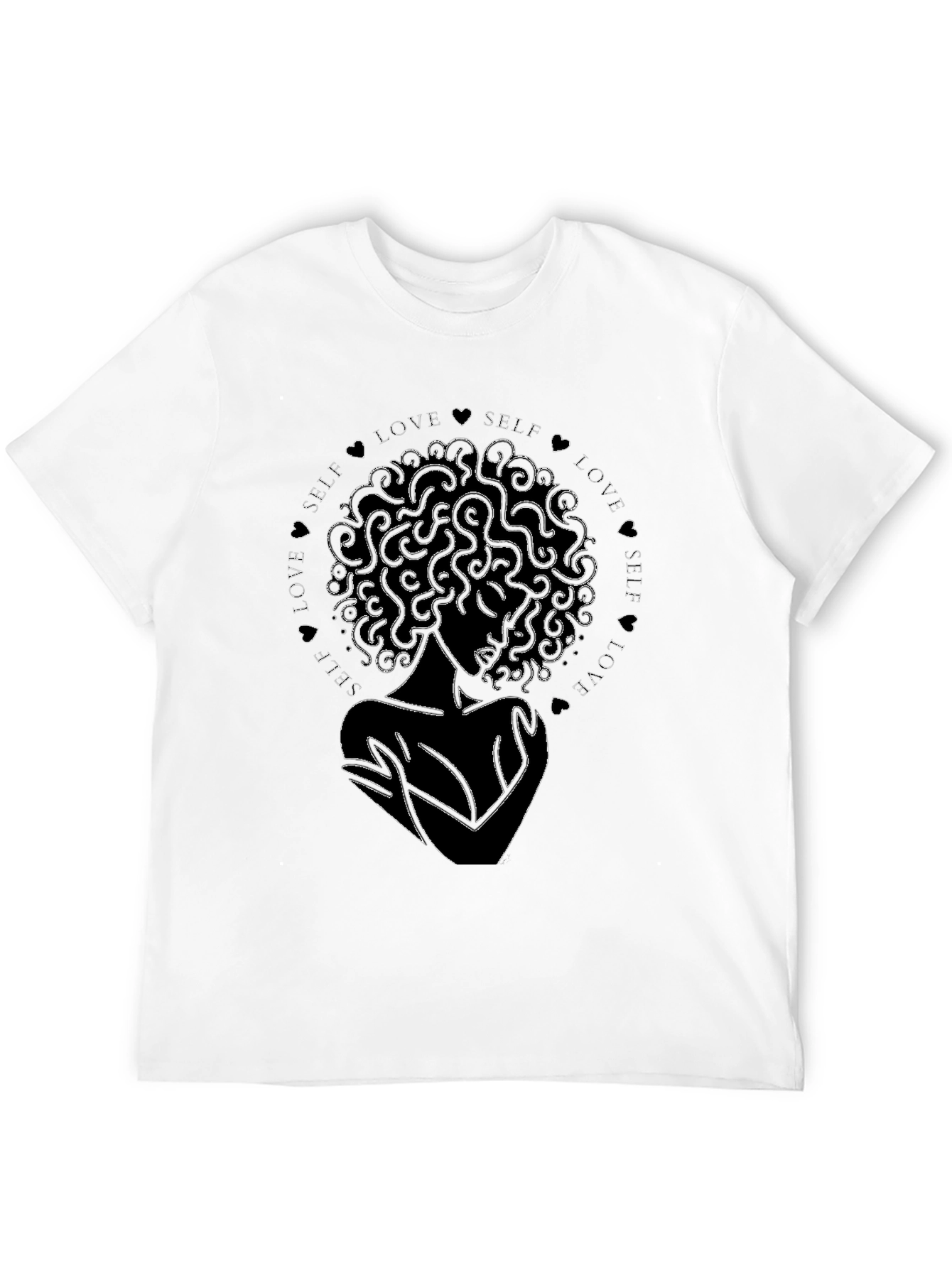Black Self Love Graphic Black T-Shirt view 12
