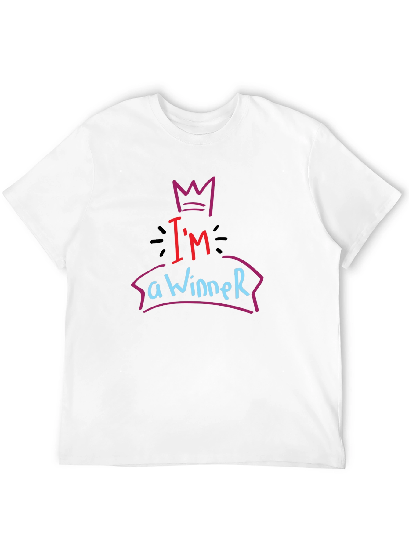 Black I'm a Winner Graphic Tee - Black T-Shirt view 12