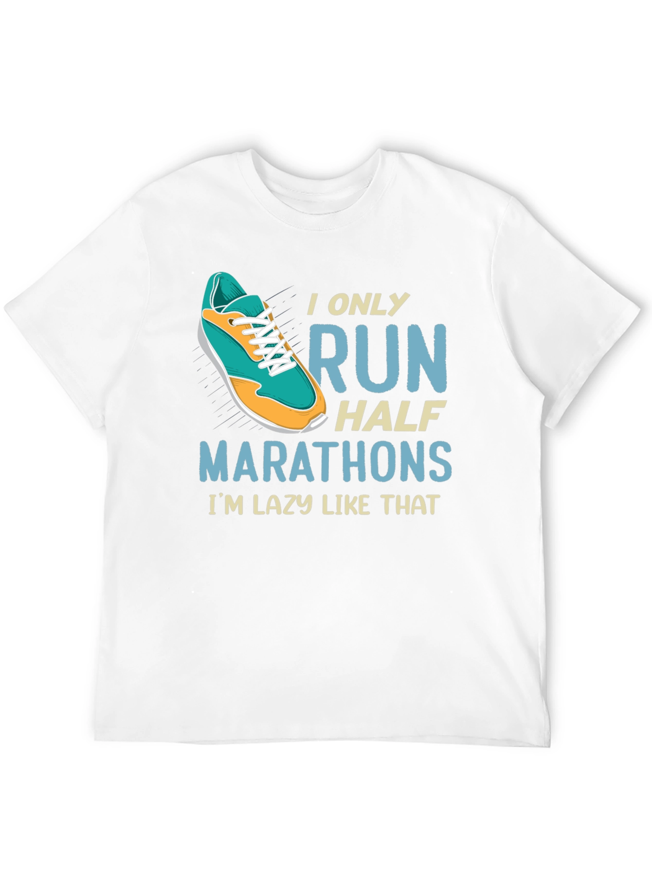 Black Funny Half Marathon Running T-Shirt view 12