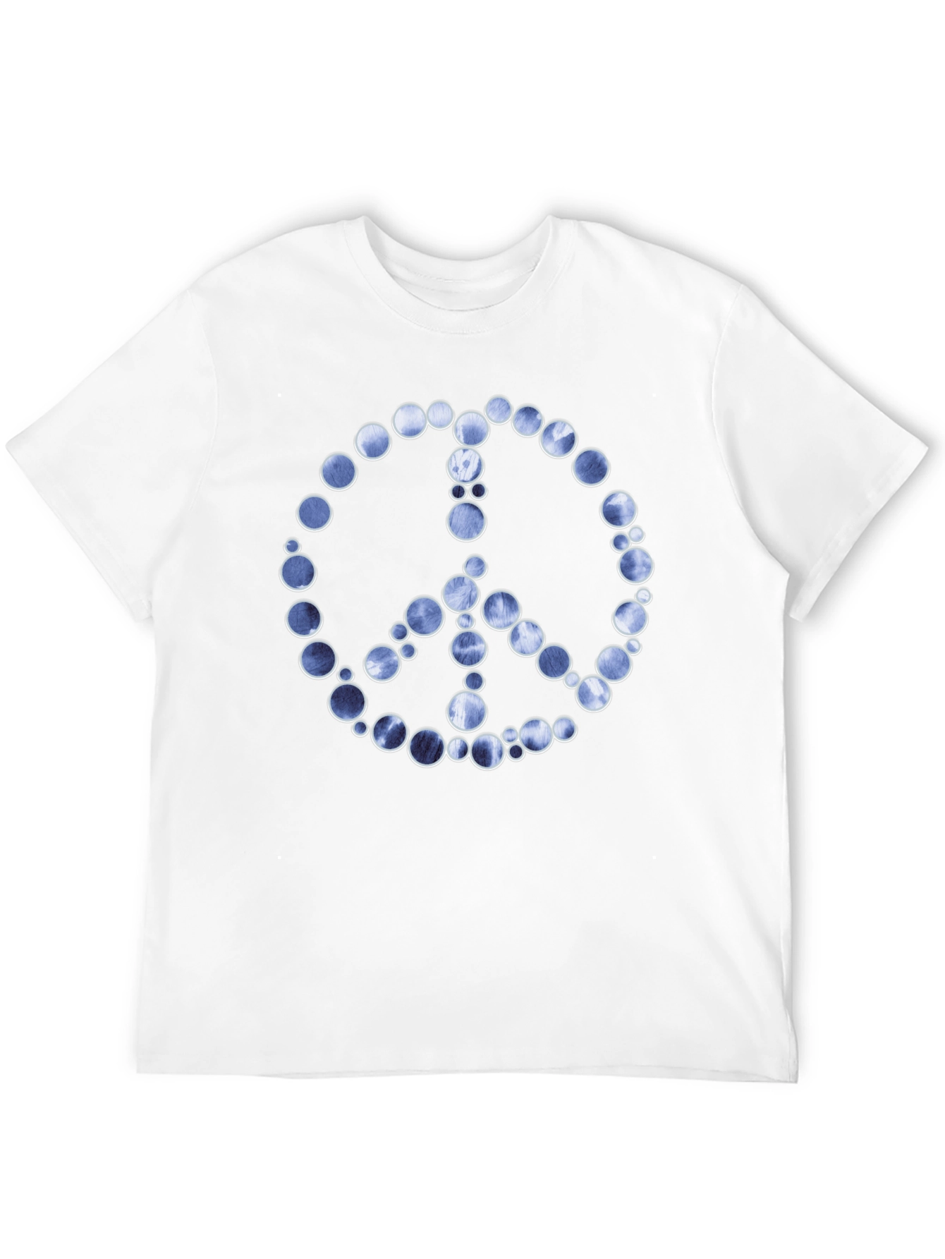 Black Peace Sign Graphic Tee - Black Cotton Blend view 12
