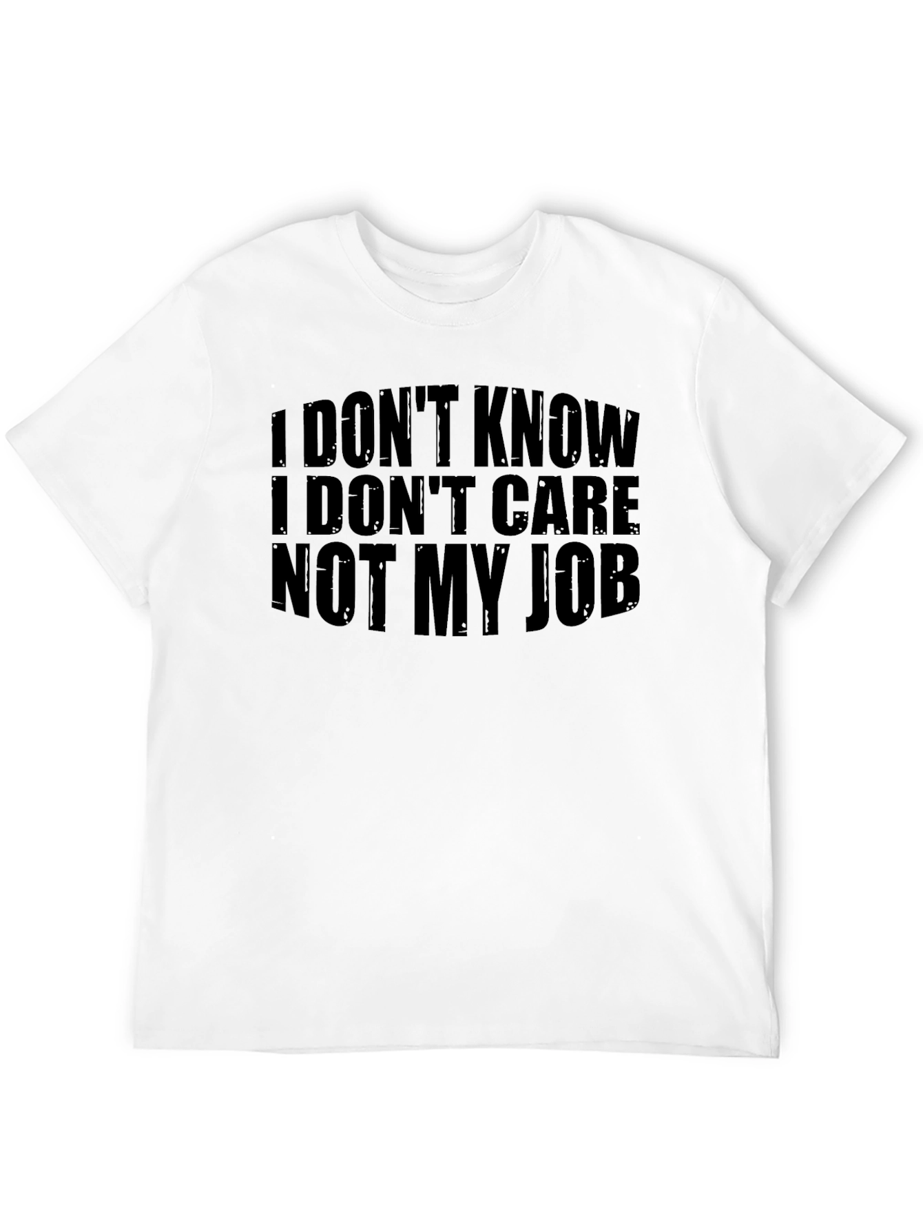 Black I Don't Know I Don't Care Graphic T-Shirt view 12