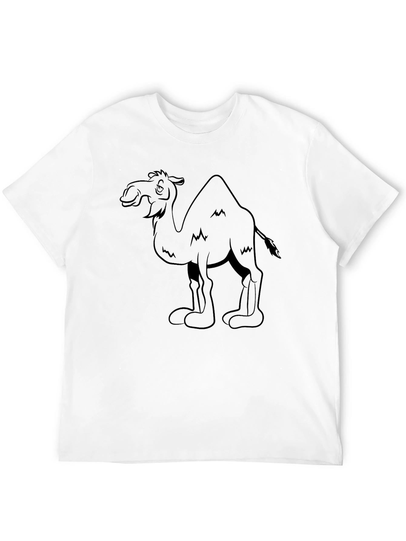 Black Camel Graphic Tee - Black Cotton T-Shirt view 12