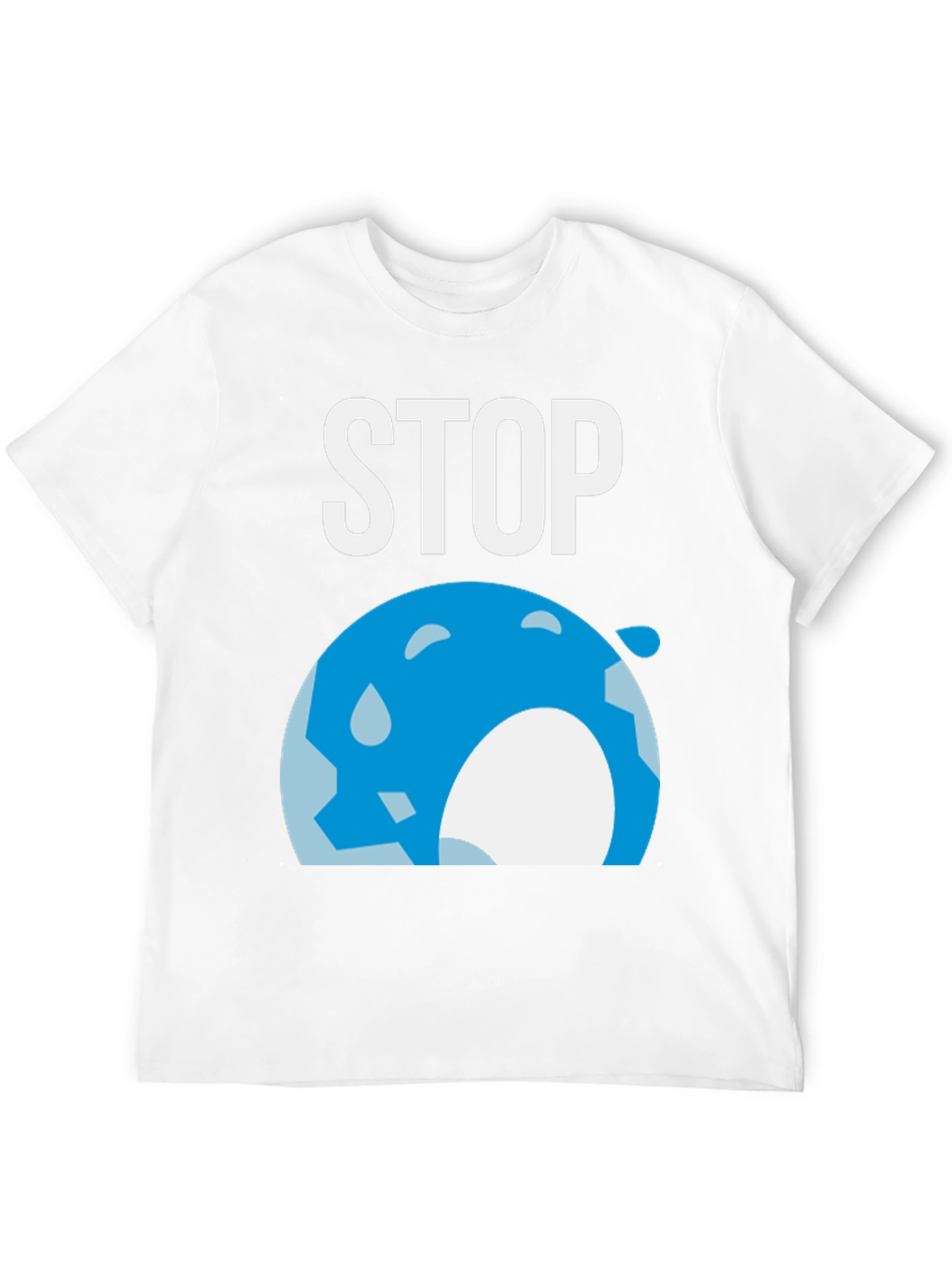 Black Stop Global Warming Graphic T-Shirt view 12