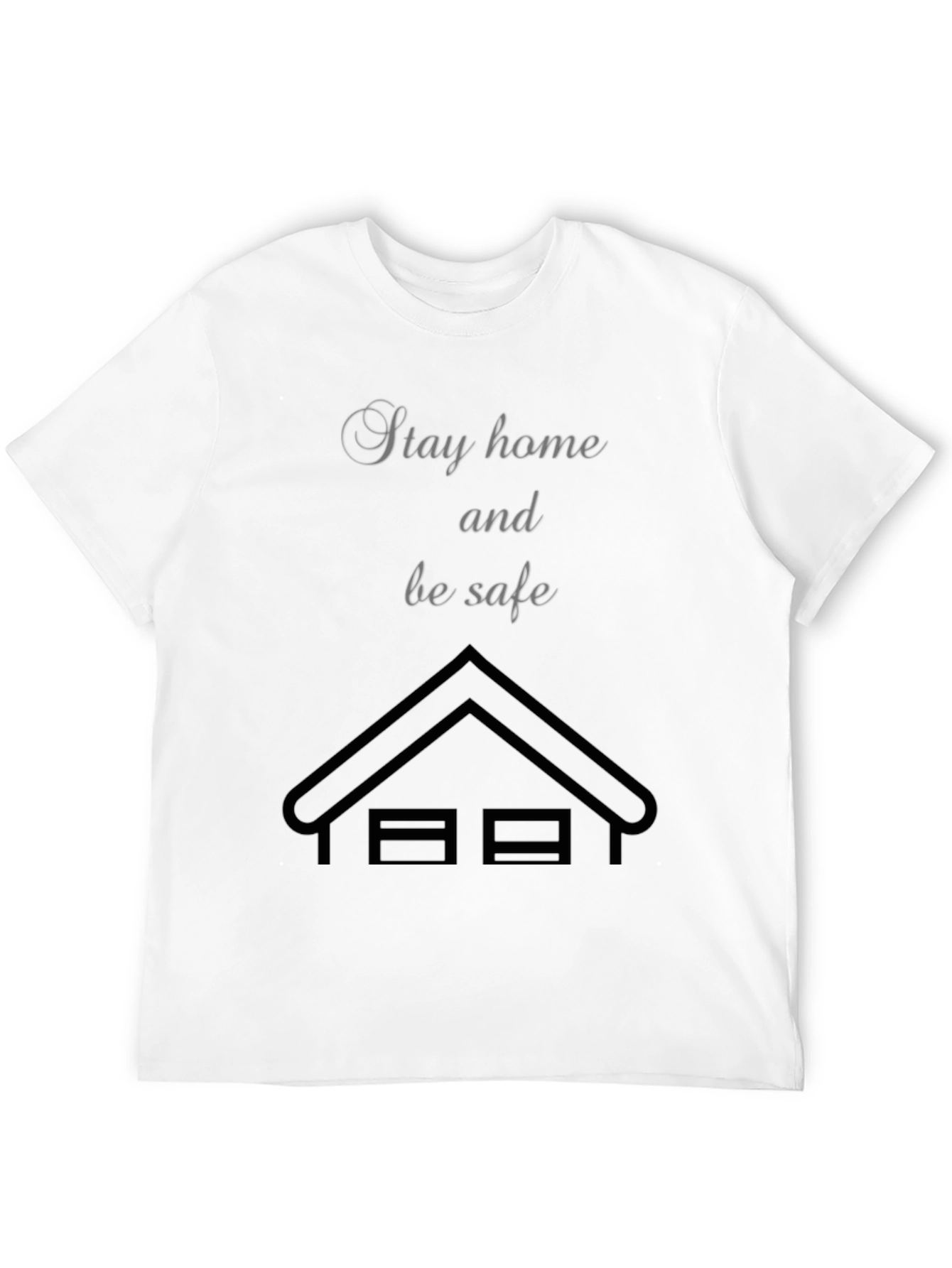 Black Stay Home, Be Safe T-Shirt view 12