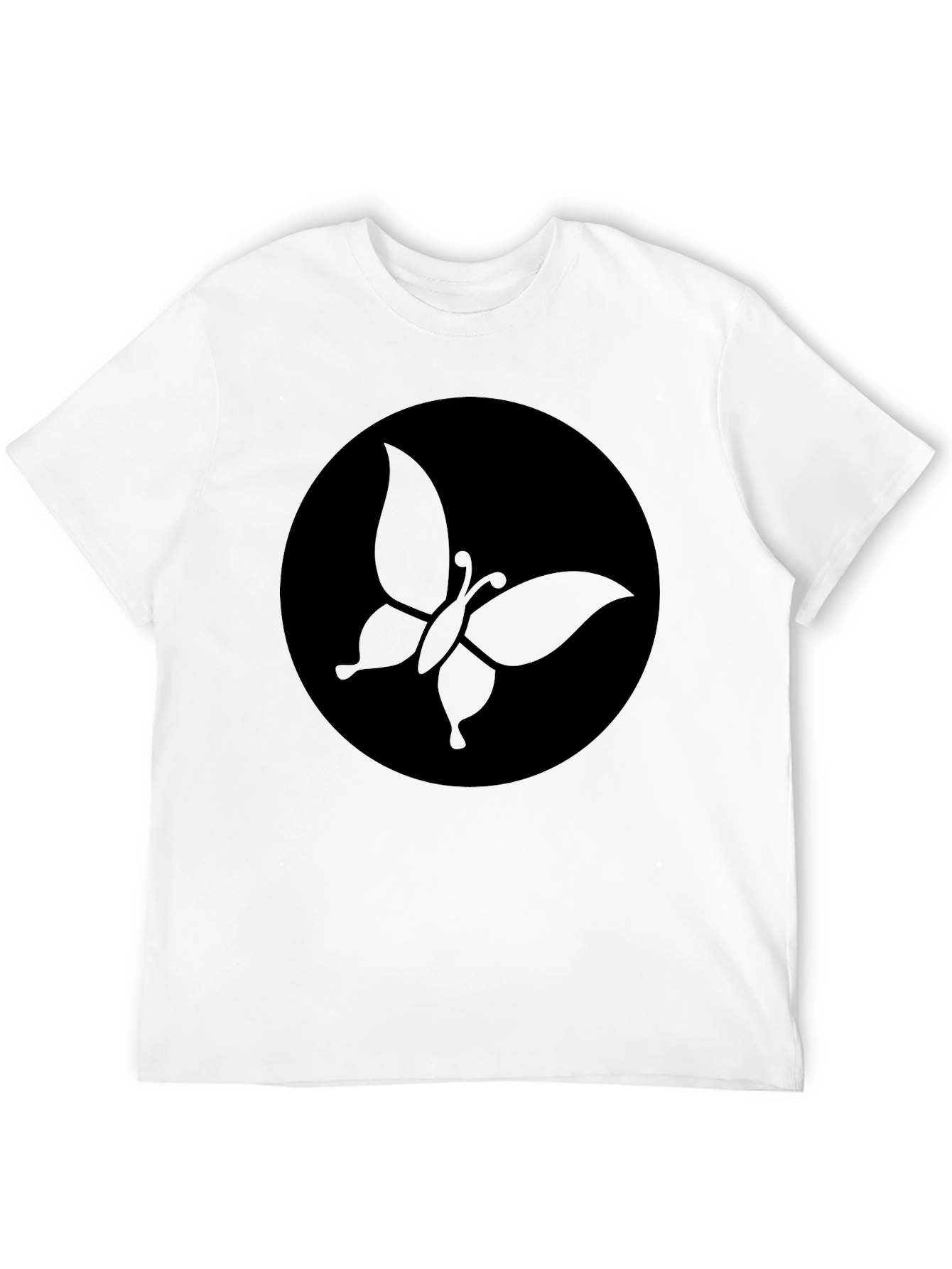 Black Butterfly Graphic Tee - Modern Black Shirt view 12