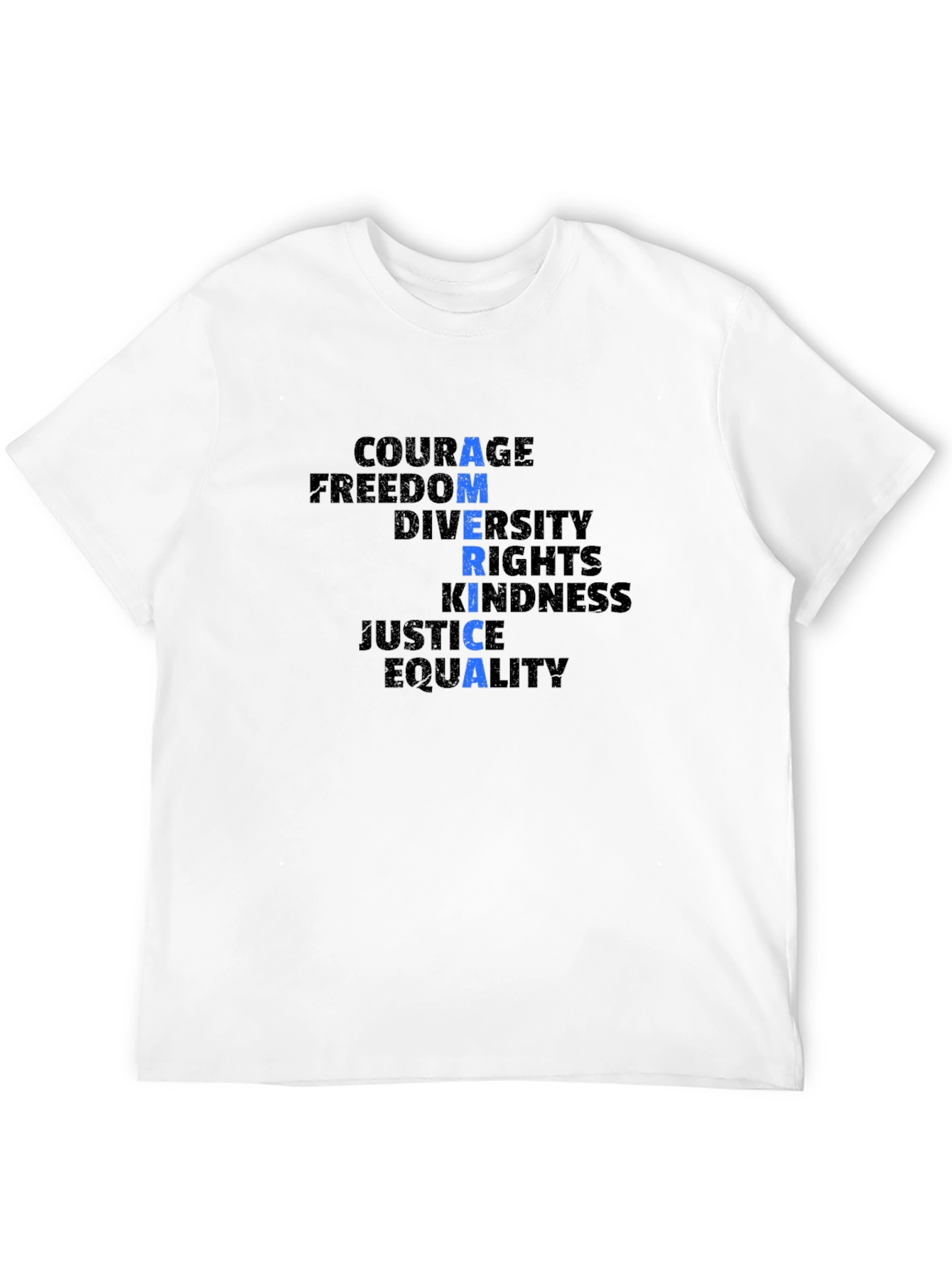 Black America Word Graphic T-Shirt - Black Unisex view 12