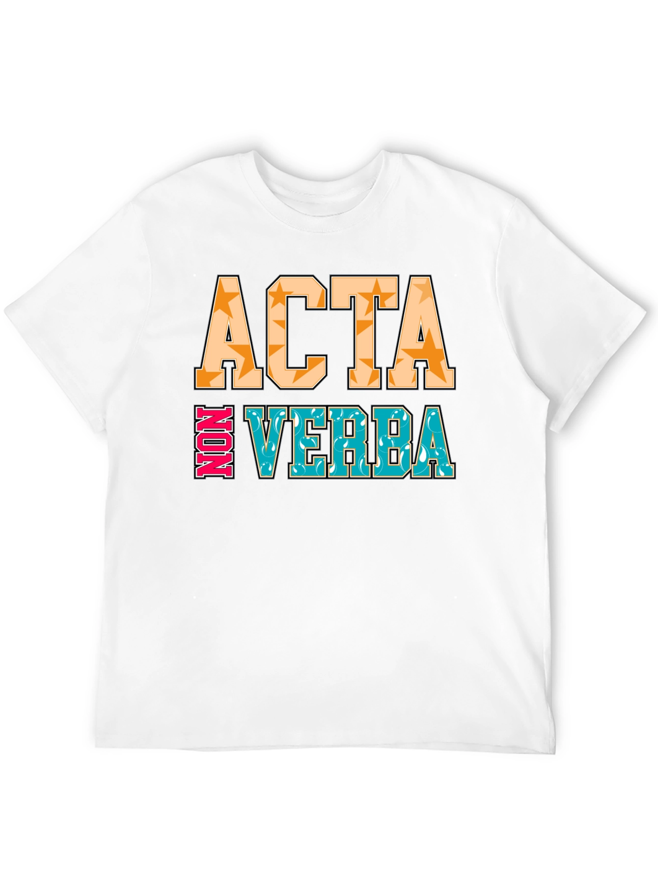 Black Acta Non Verba Graphic Tee - Action Over Words view 12