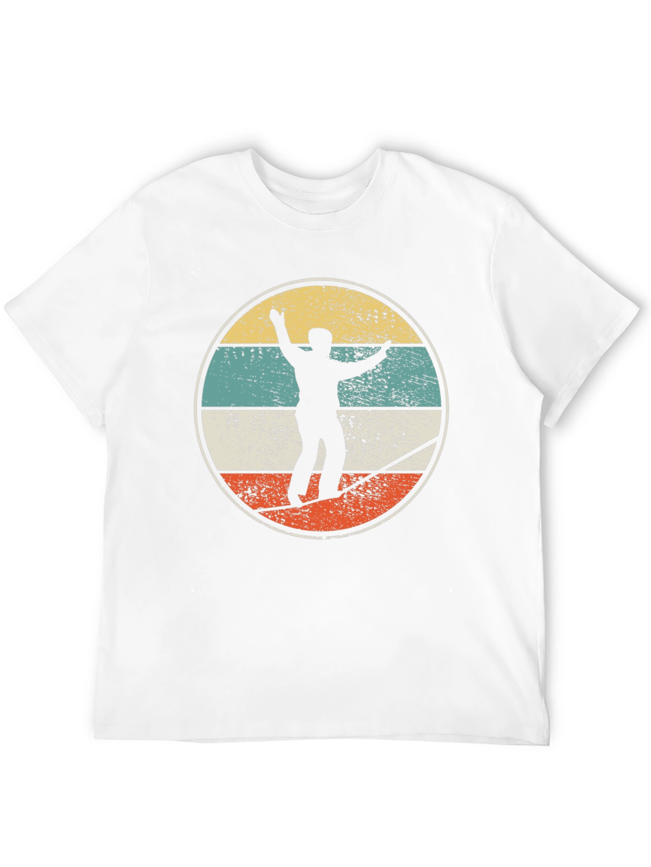 Black Retro Slackline T-Shirt view 12