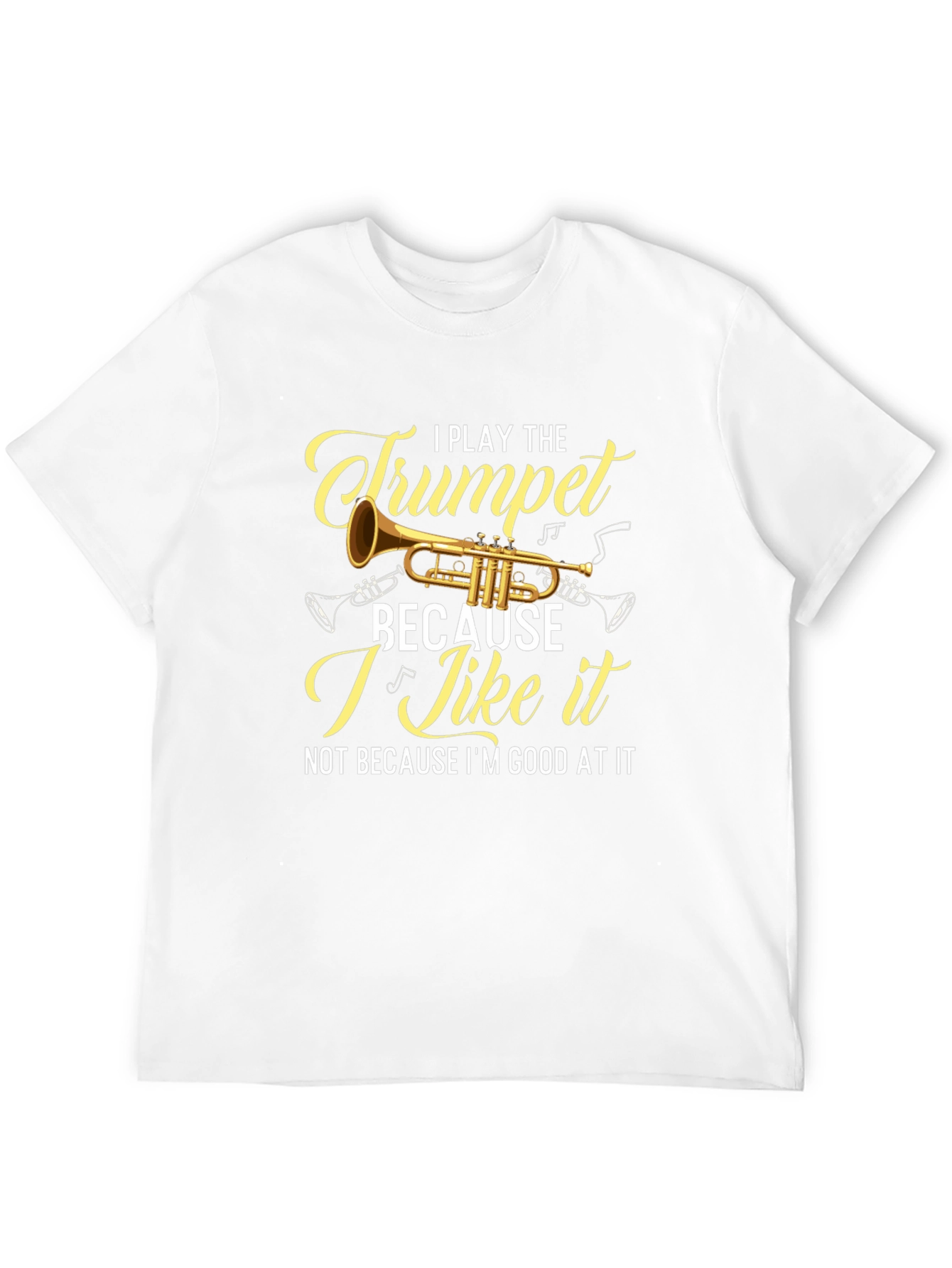 Black I Play The Trumpet Graphic Tee - Musician T-Shirt view 12