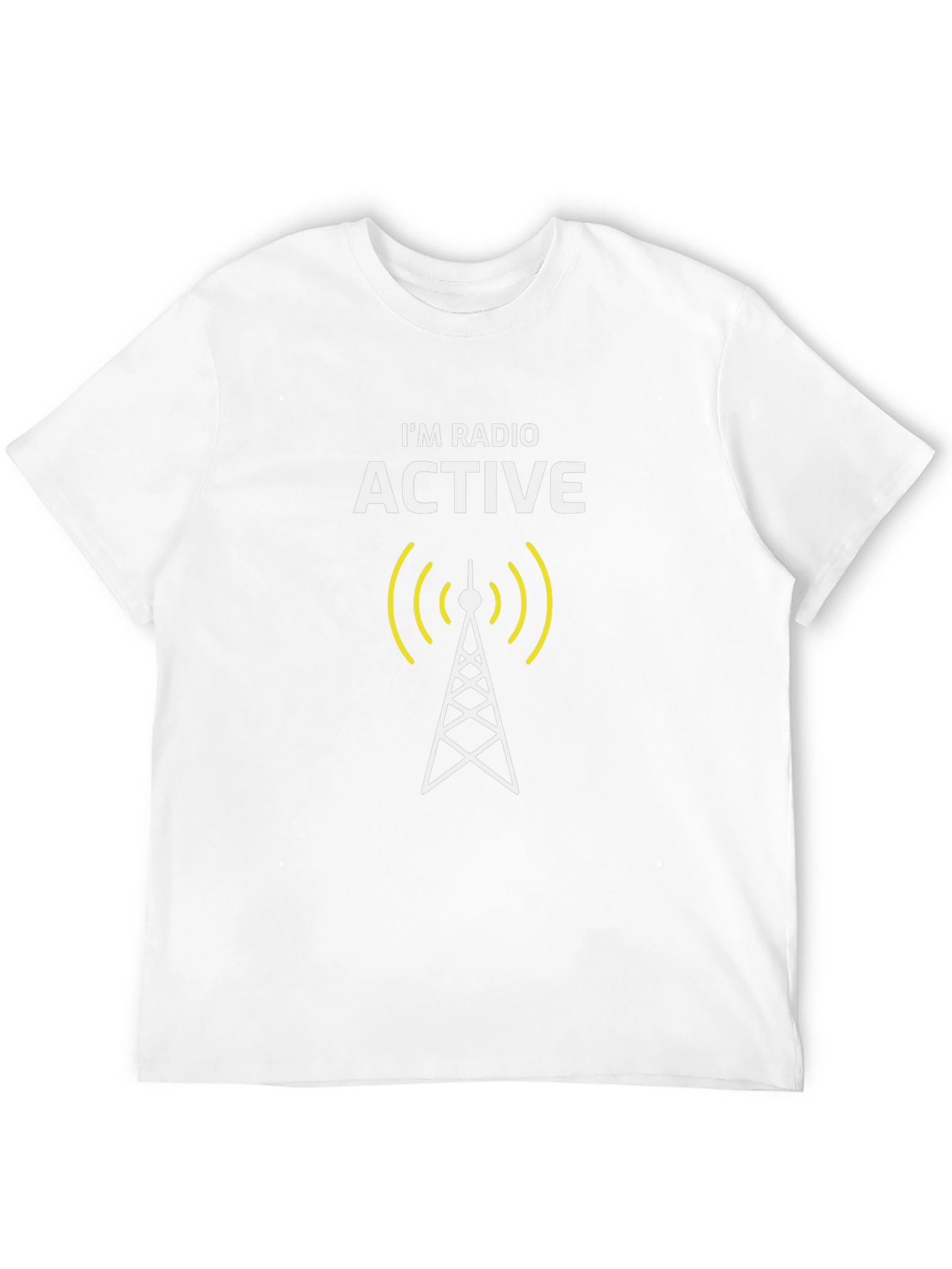 Black I'm Radio Active T-Shirt - Funny Physics Joke Tee view 12