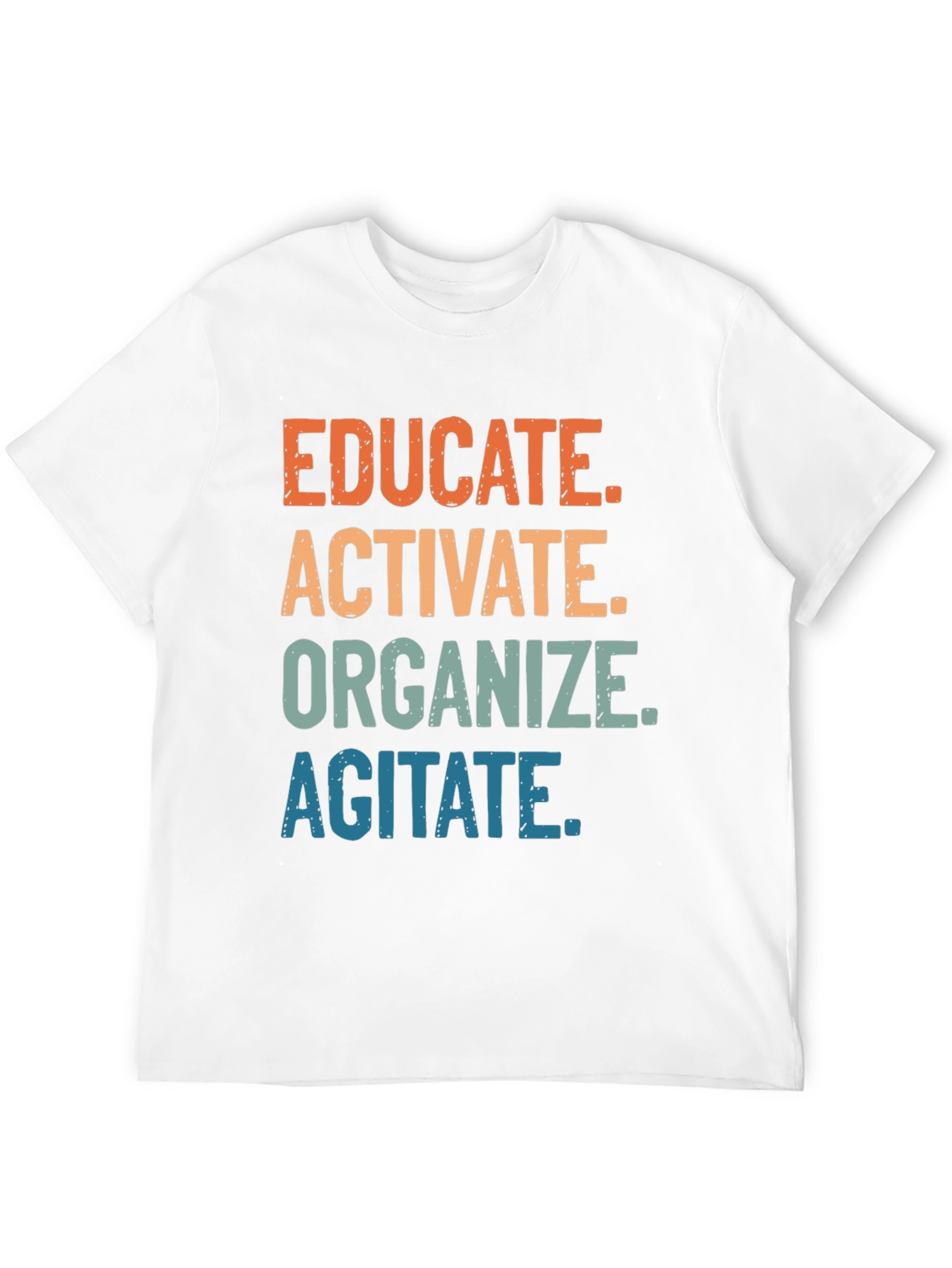 Black Educate, Activate, Organize, Agitate T-Shirt view 12