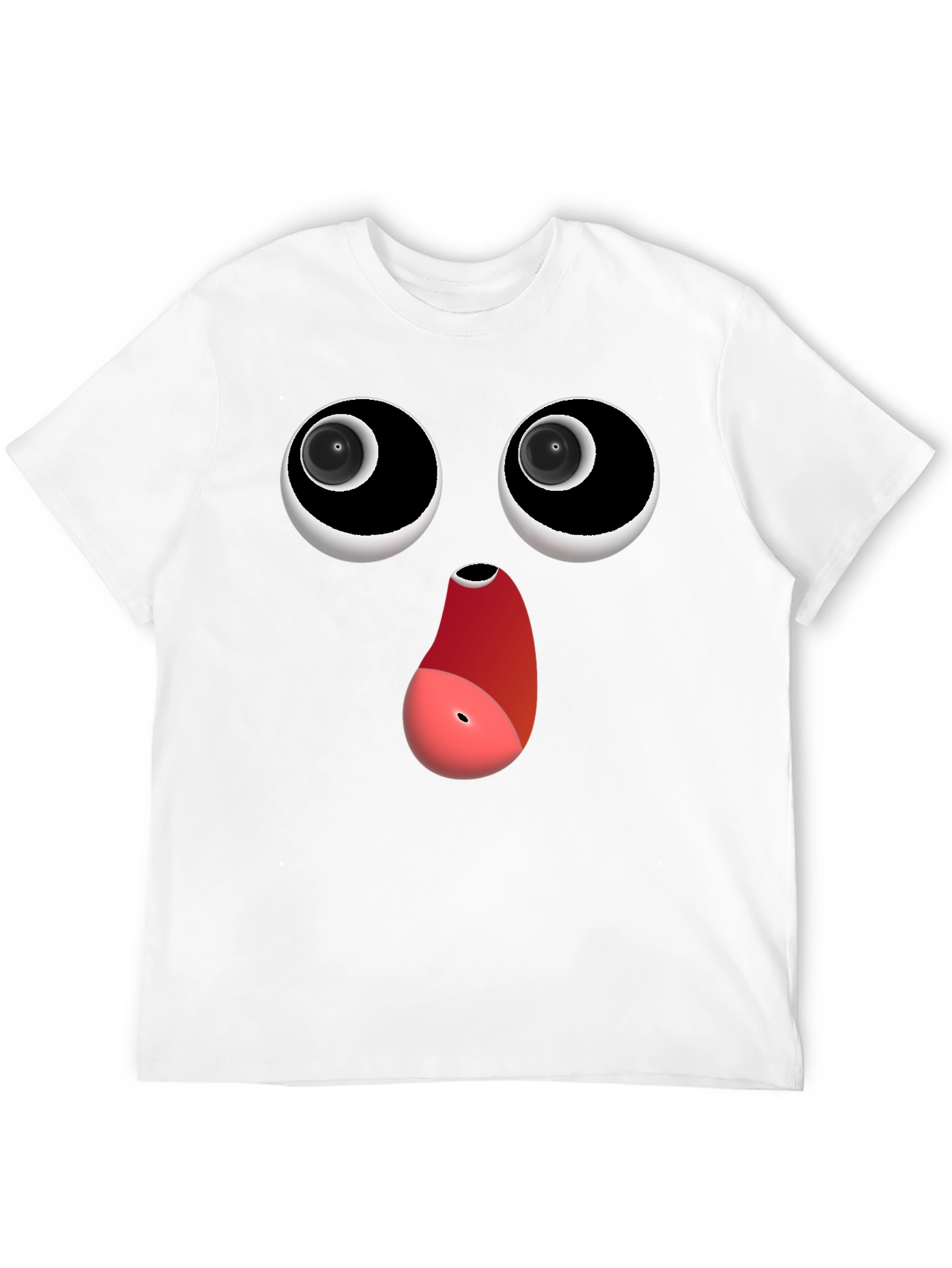 Black Funny Face Black T-Shirt view 12
