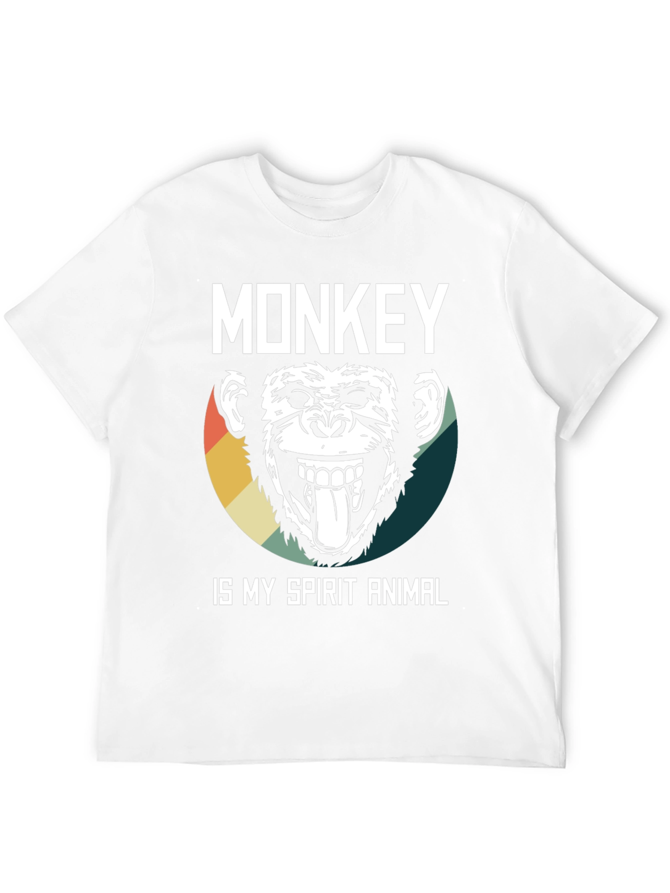 Black Monkey Spirit Animal Graphic Tee view 12