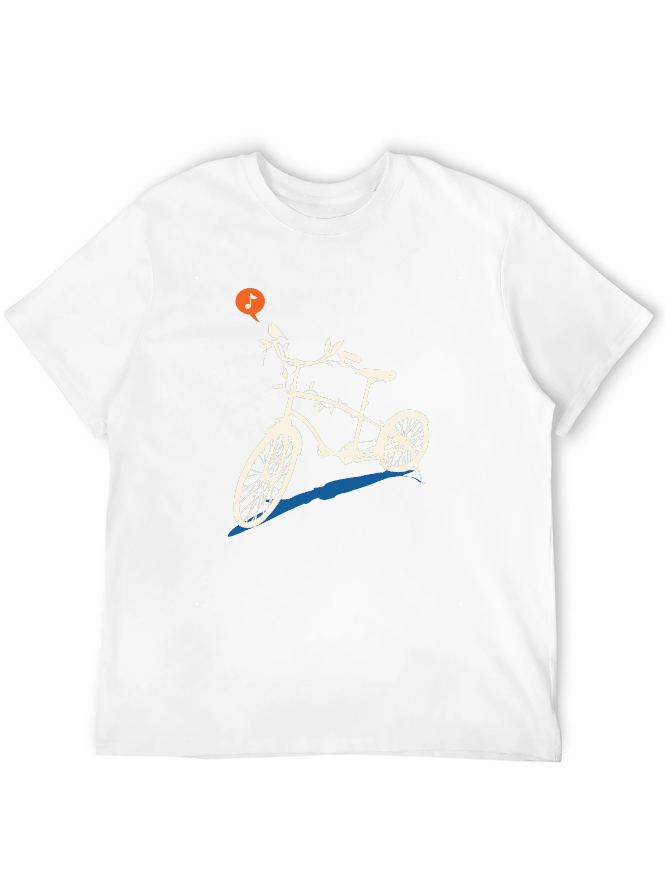 Black Unique Bicycle Graphic Tee - Black Casual T-Shirt view 12