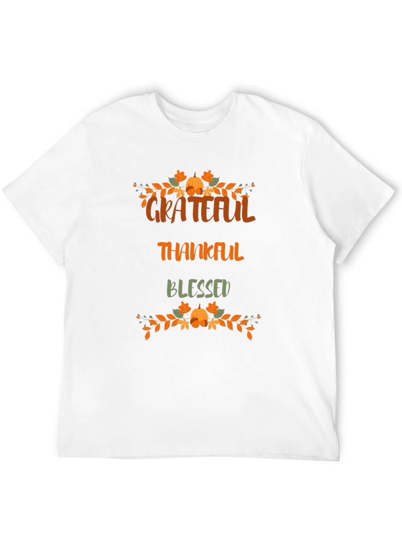 Black Grateful Thankful Blessed Graphic T-Shirt view 12
